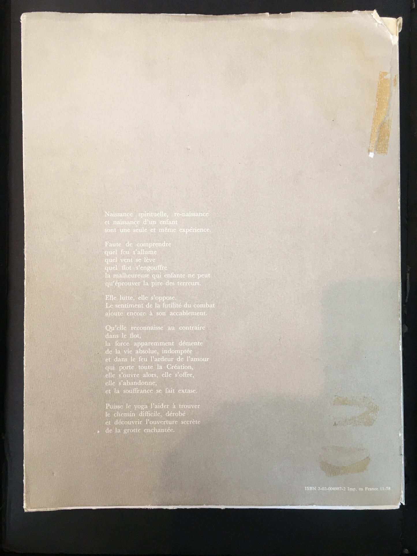 CETTE LUMIÈRE D'OÙ VIENT L'ENFANT