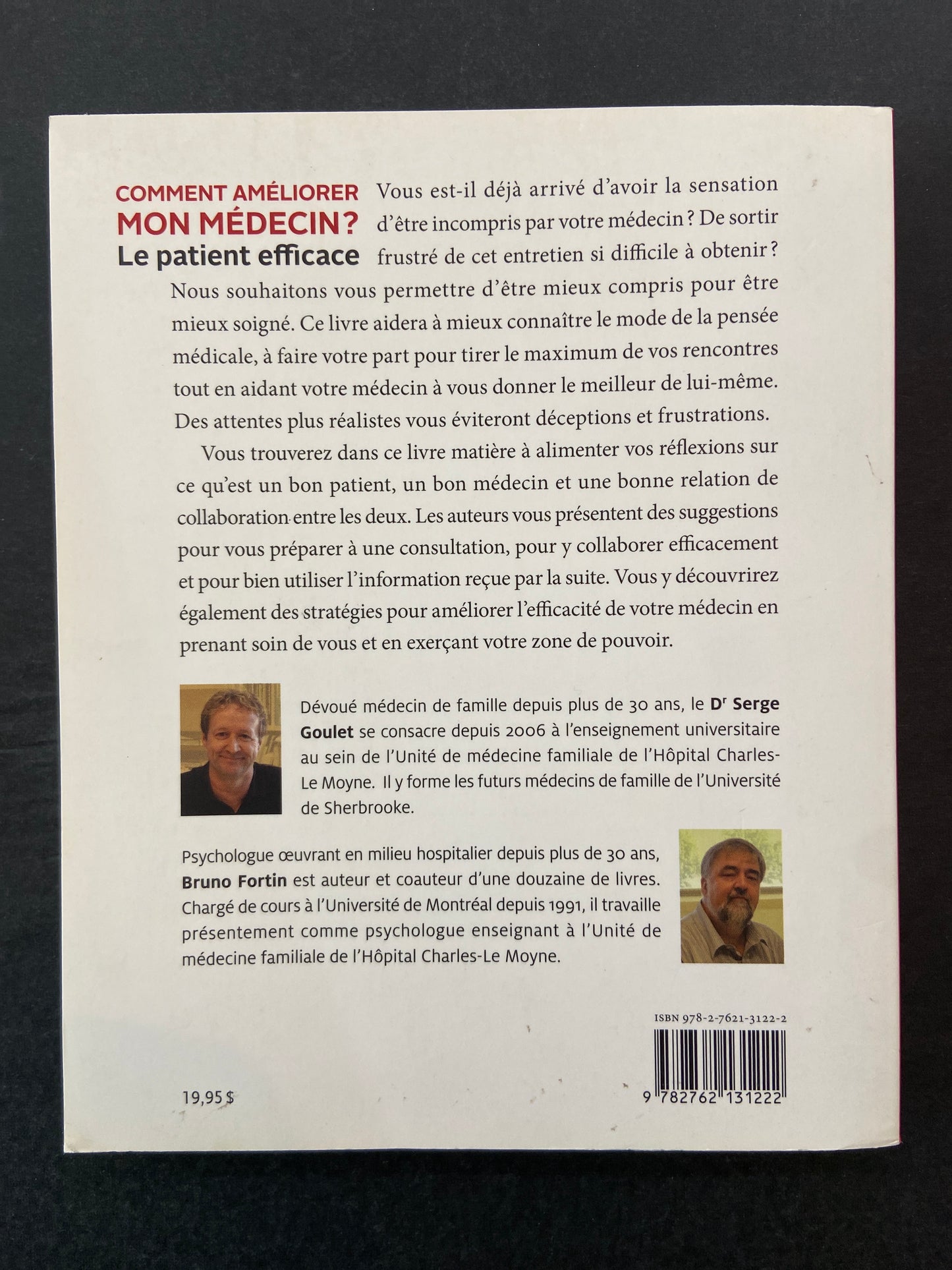 COMMENT AMÉLIORER MON MÉDECIN? - LE PATIENT EFFICACE