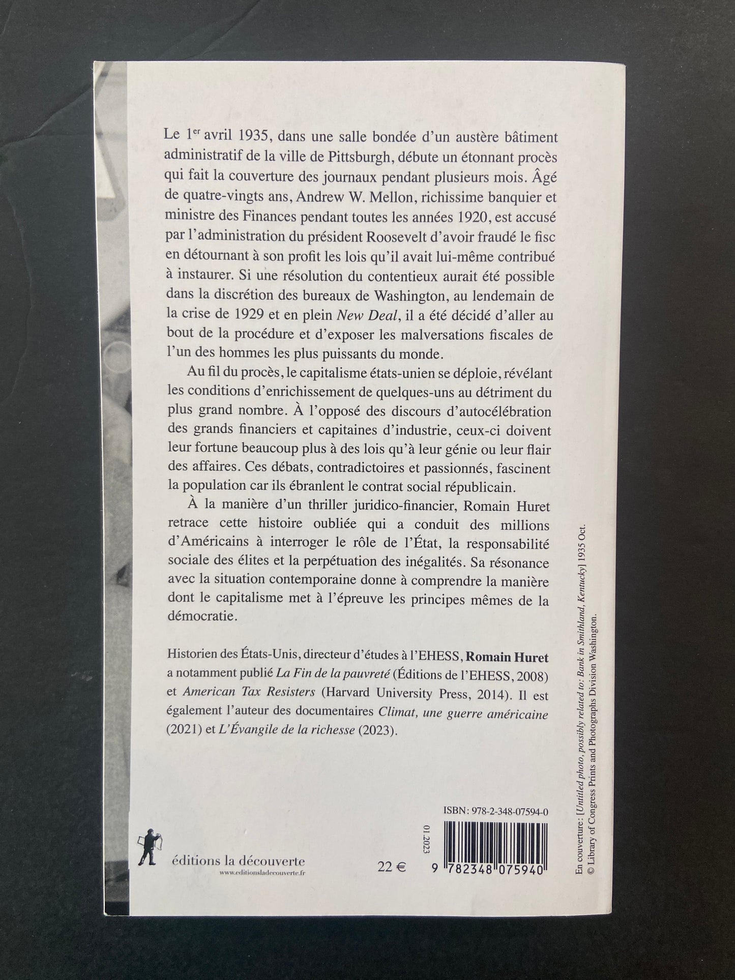 LES MILLIONS DE MONSIEUR MELLON - LE CAPITALISME EN PROCÈS AUX ÉTATS-UNIS (1933-1941)