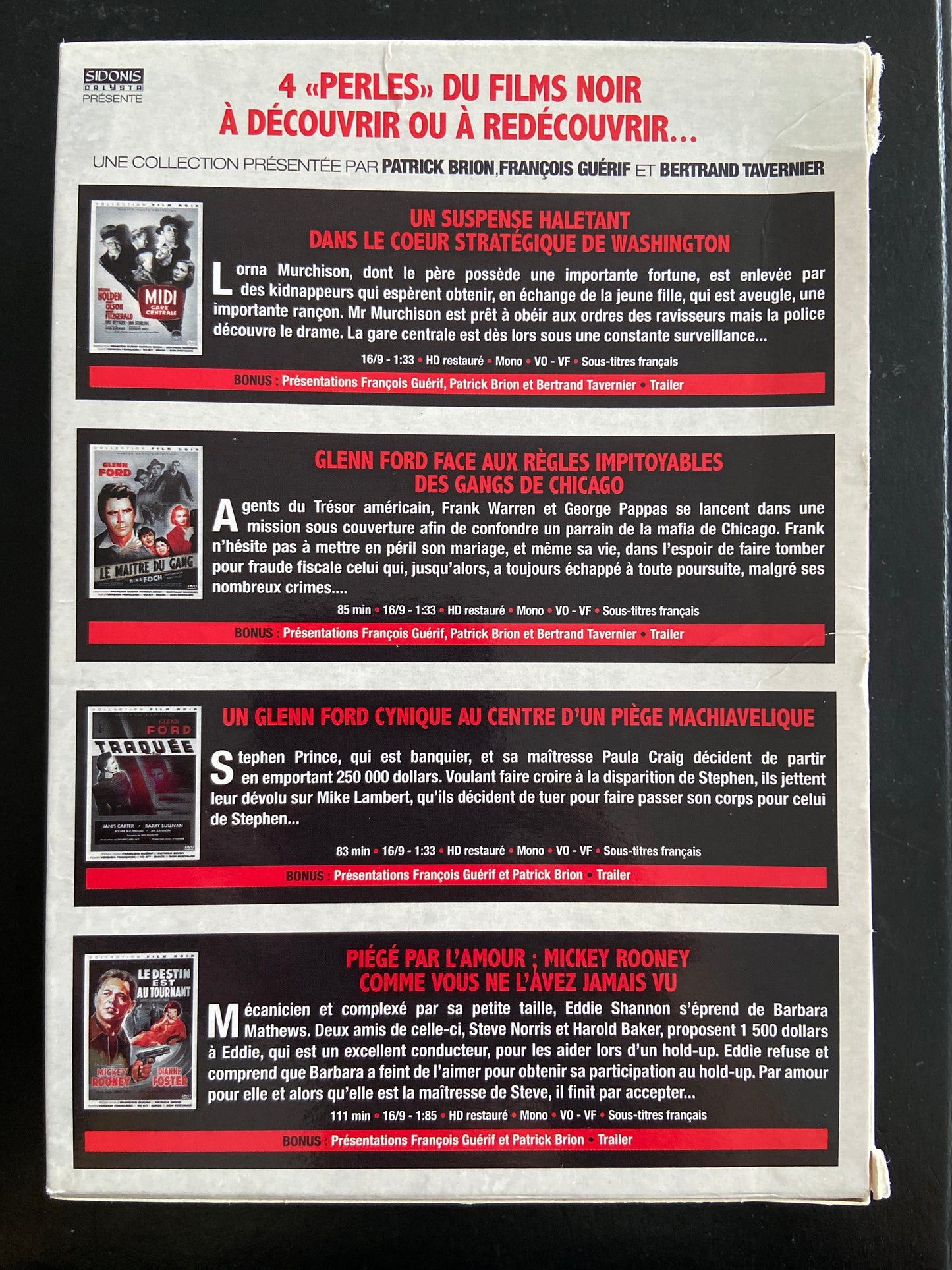 ZONE 2 - COFFRET 4 FILMS NOIRS - VOL.01