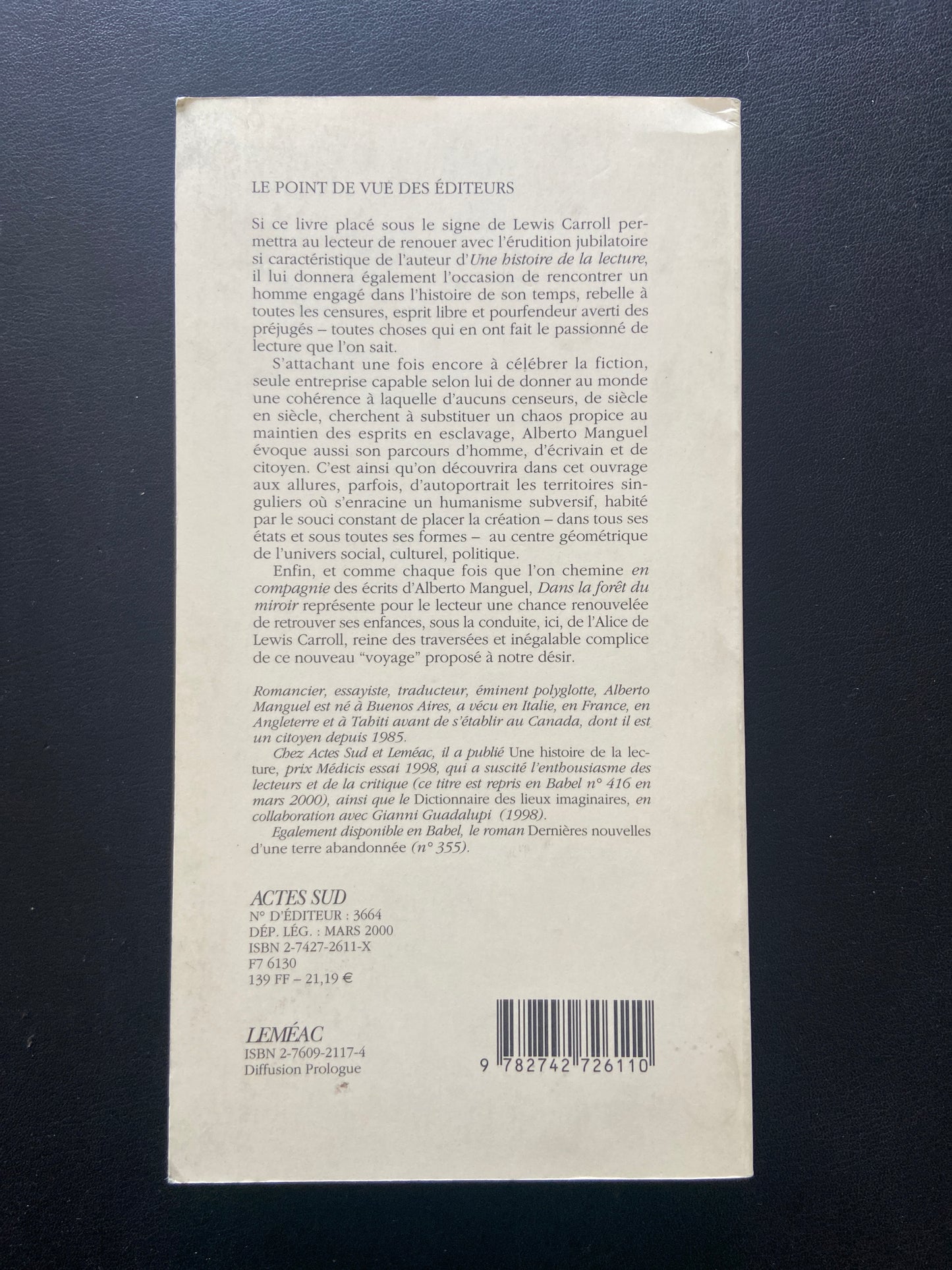 DANS LA FORÊT DU MIROIR