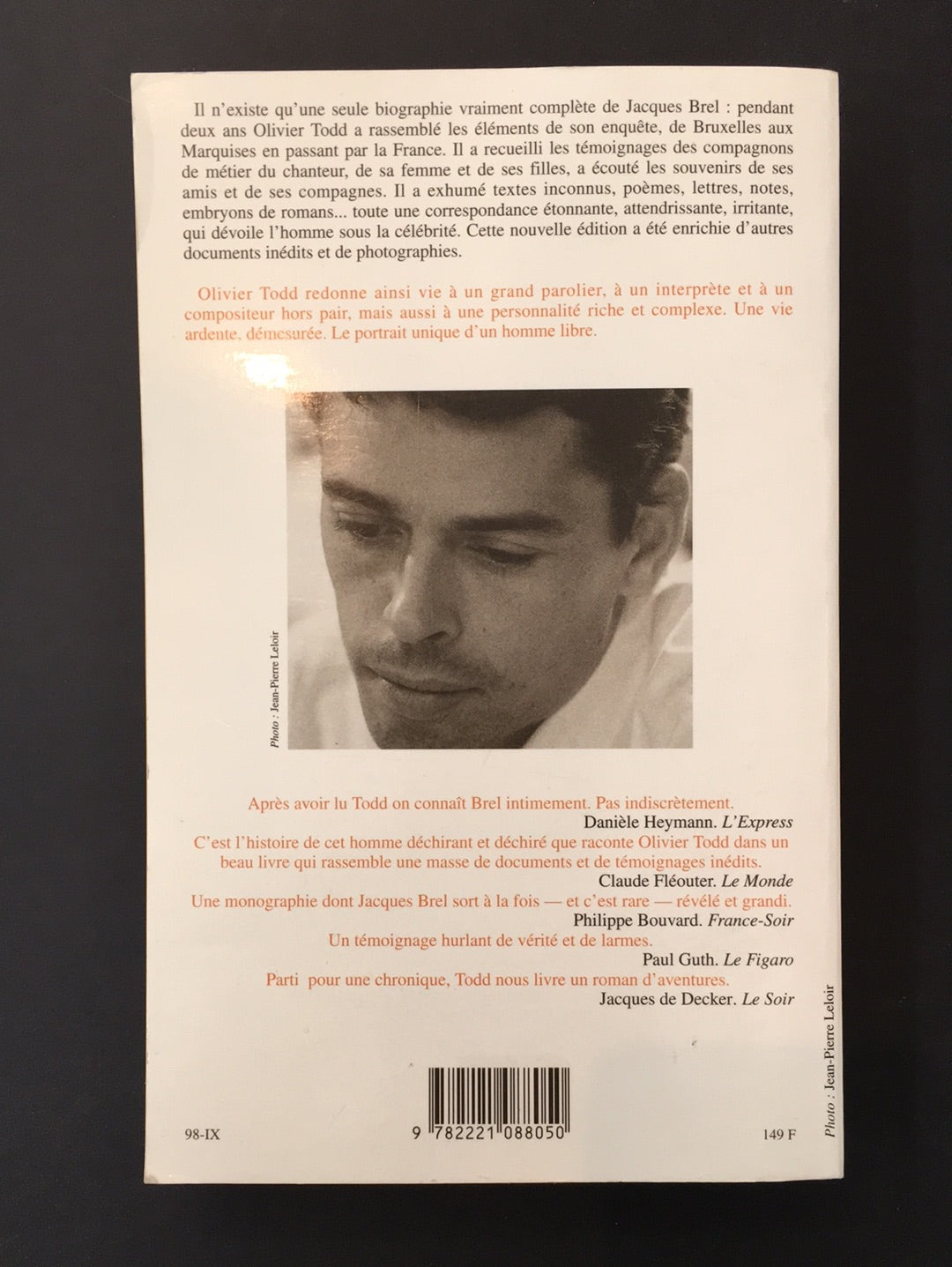 JACQUES BREL, UNE VIE