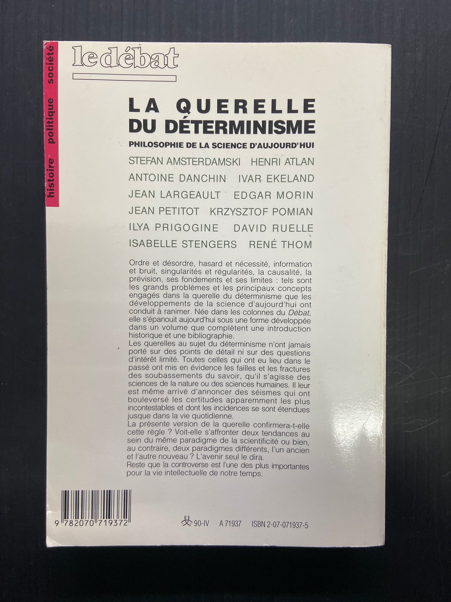 LA QUERELLE DU DÉTERMINISME