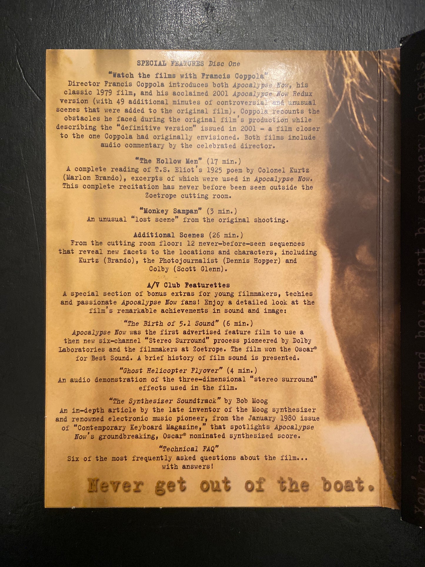 APOCALYPSE NOW - THE COMPLETE DOSSIER