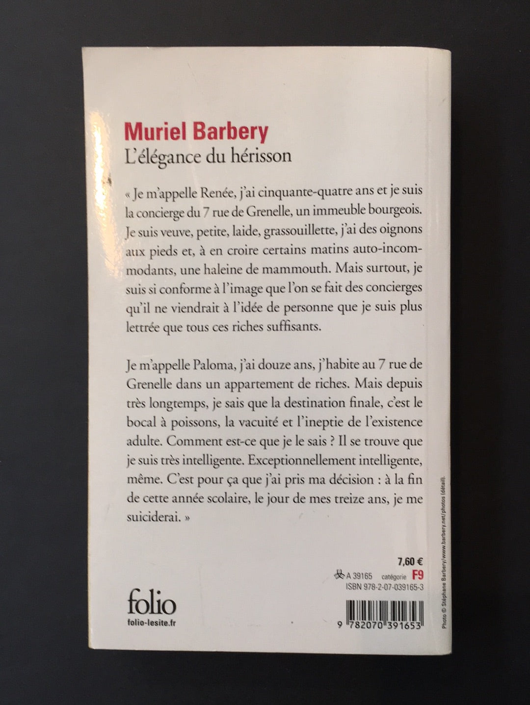 L'ÉLÉGANCE DU HÉRISSON