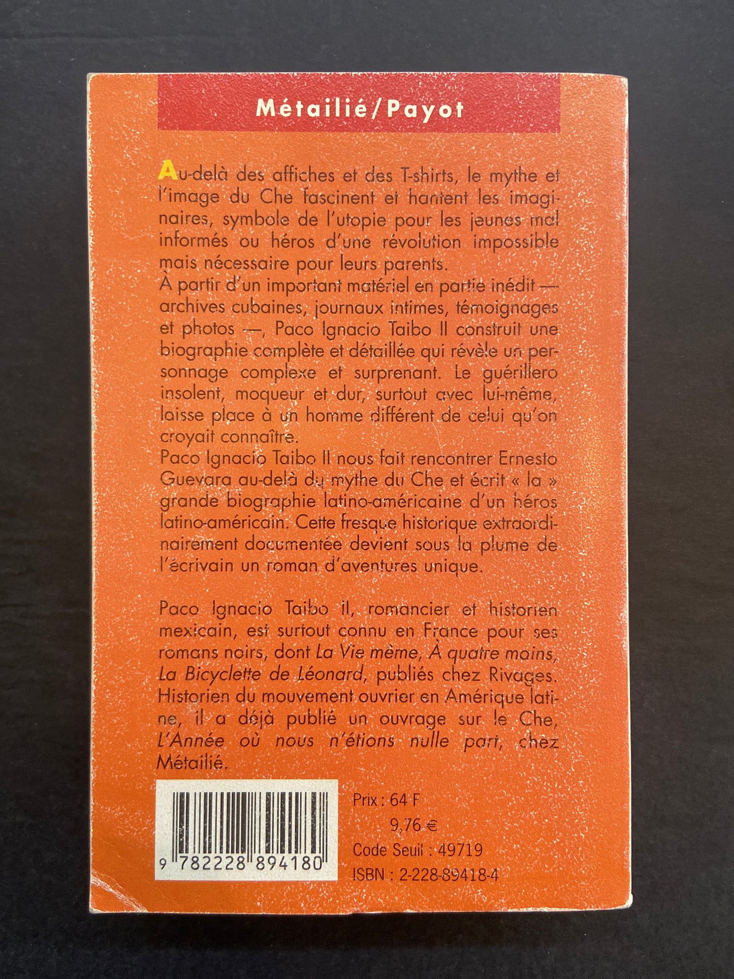 ERNESTO GUEVARA CONNU AUSSI COMME LE CHE - TOME 02