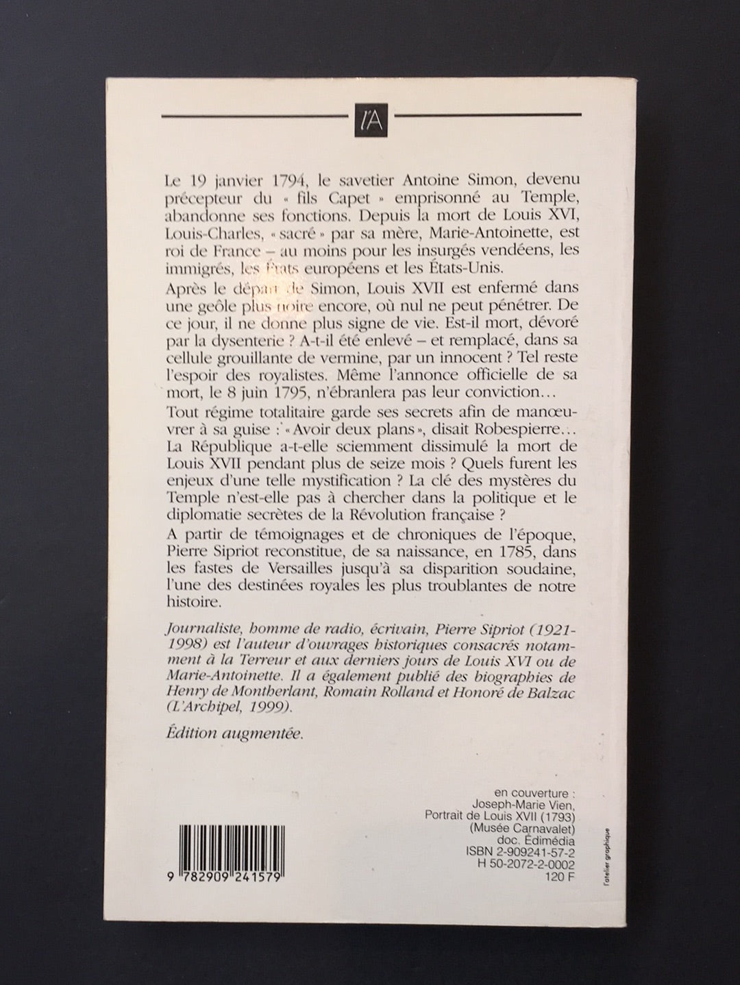 LOUIS XVII ET LE MYSTÈRE DU TEMPLE