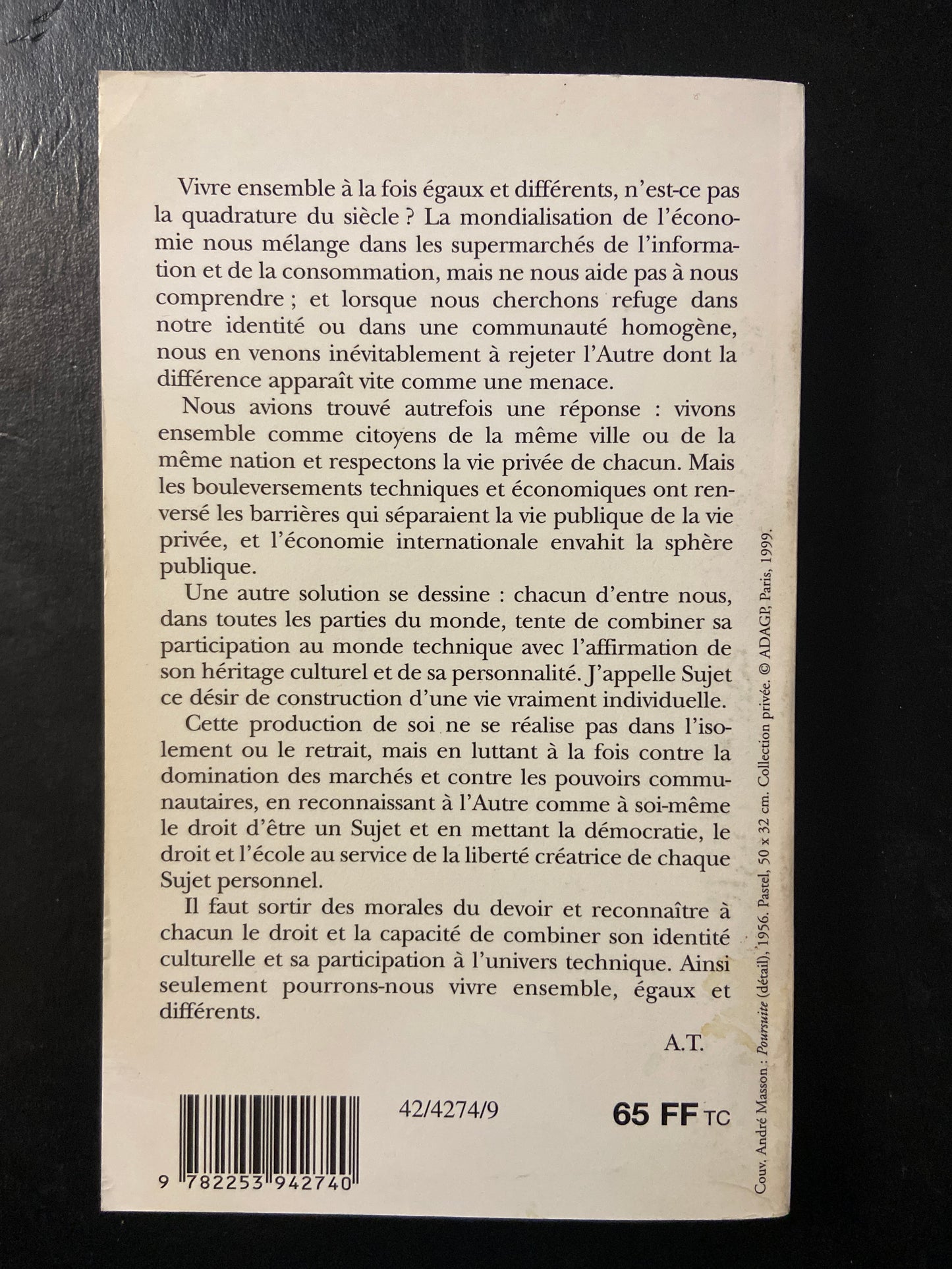 POURRONS-NOUS VIVRE ENSEMBLE?