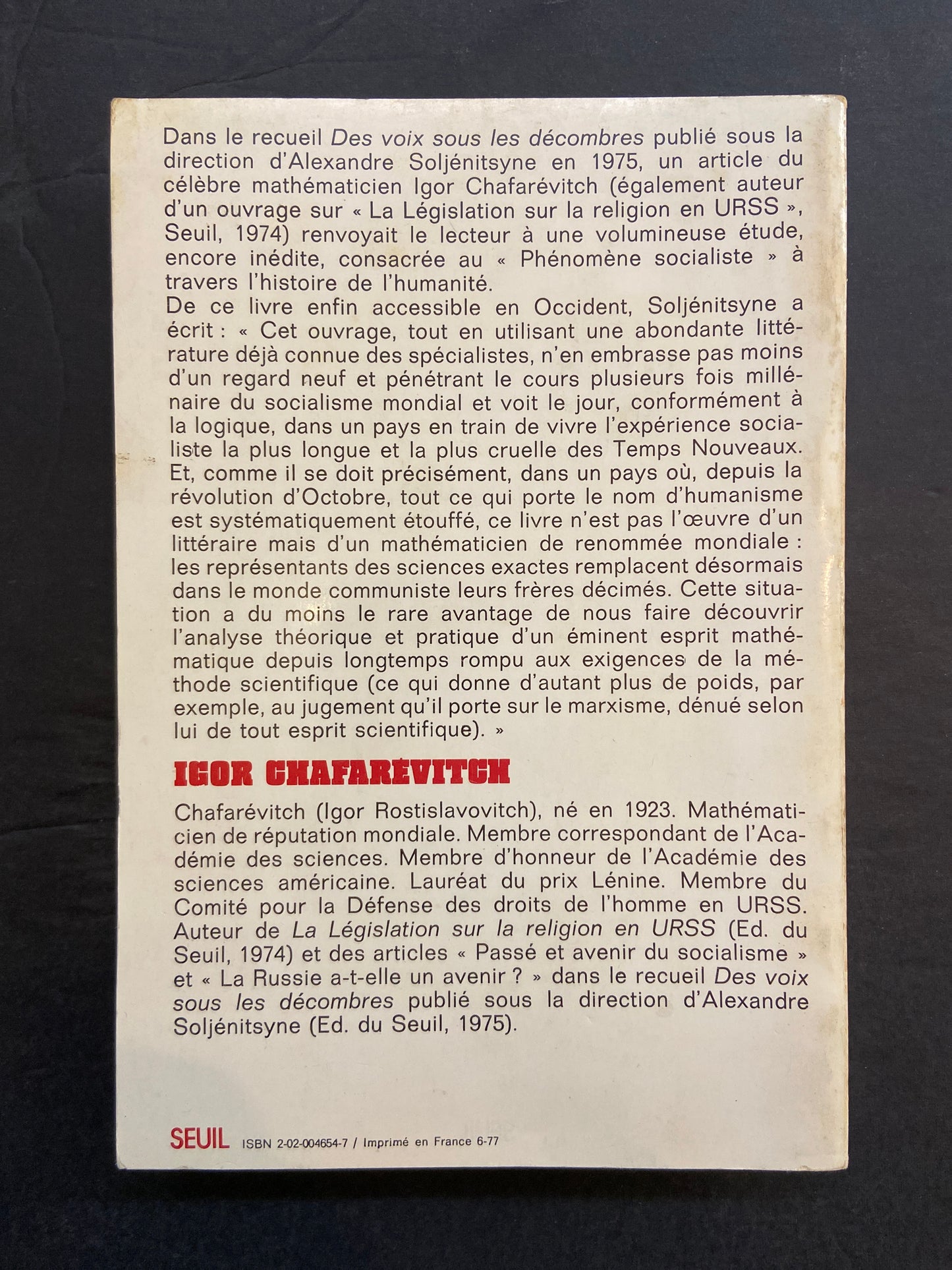 LE PHÉNOMÈNE SOCIALISTE