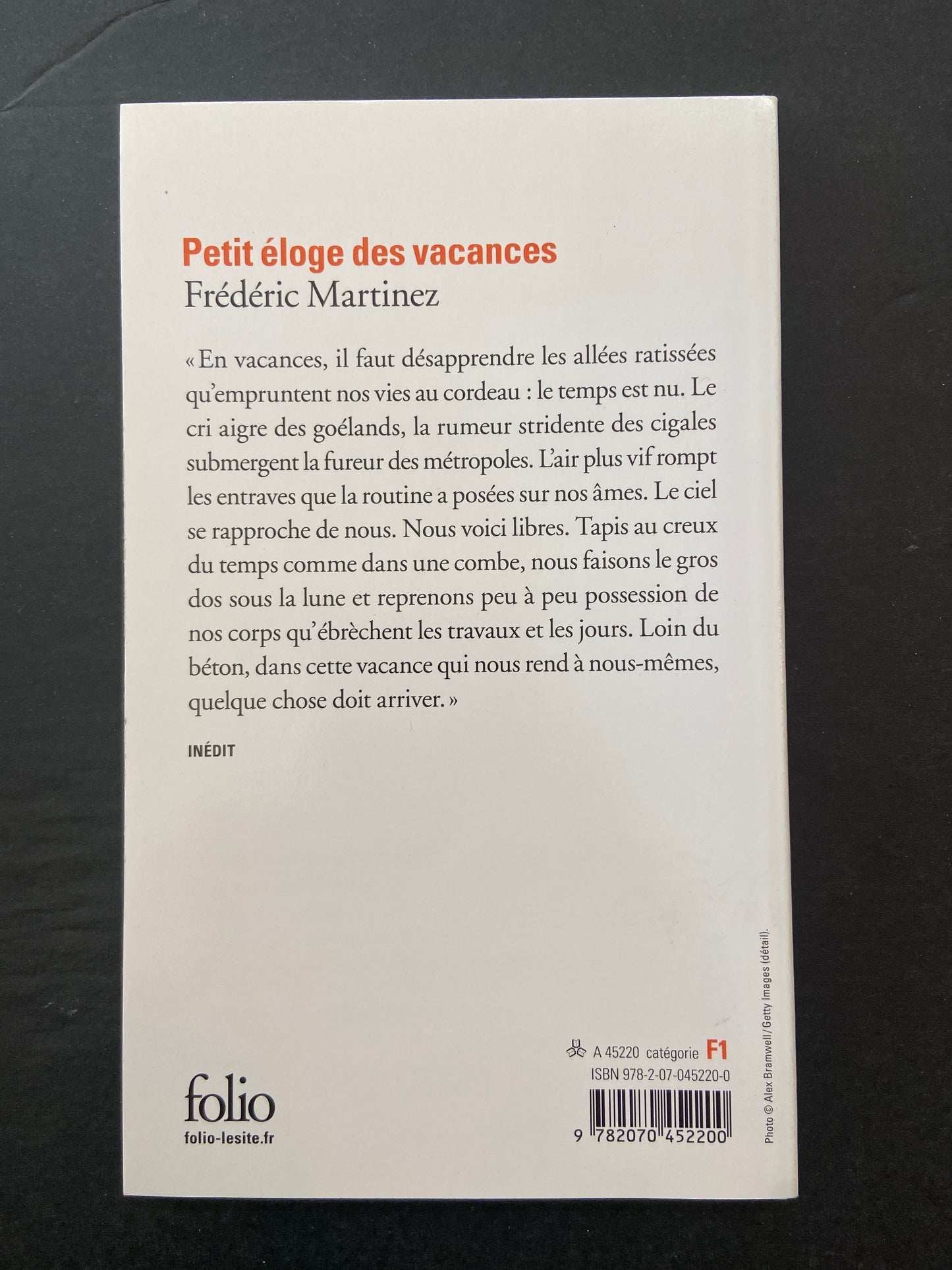 PETIT ÉLOGE DES VACANCES