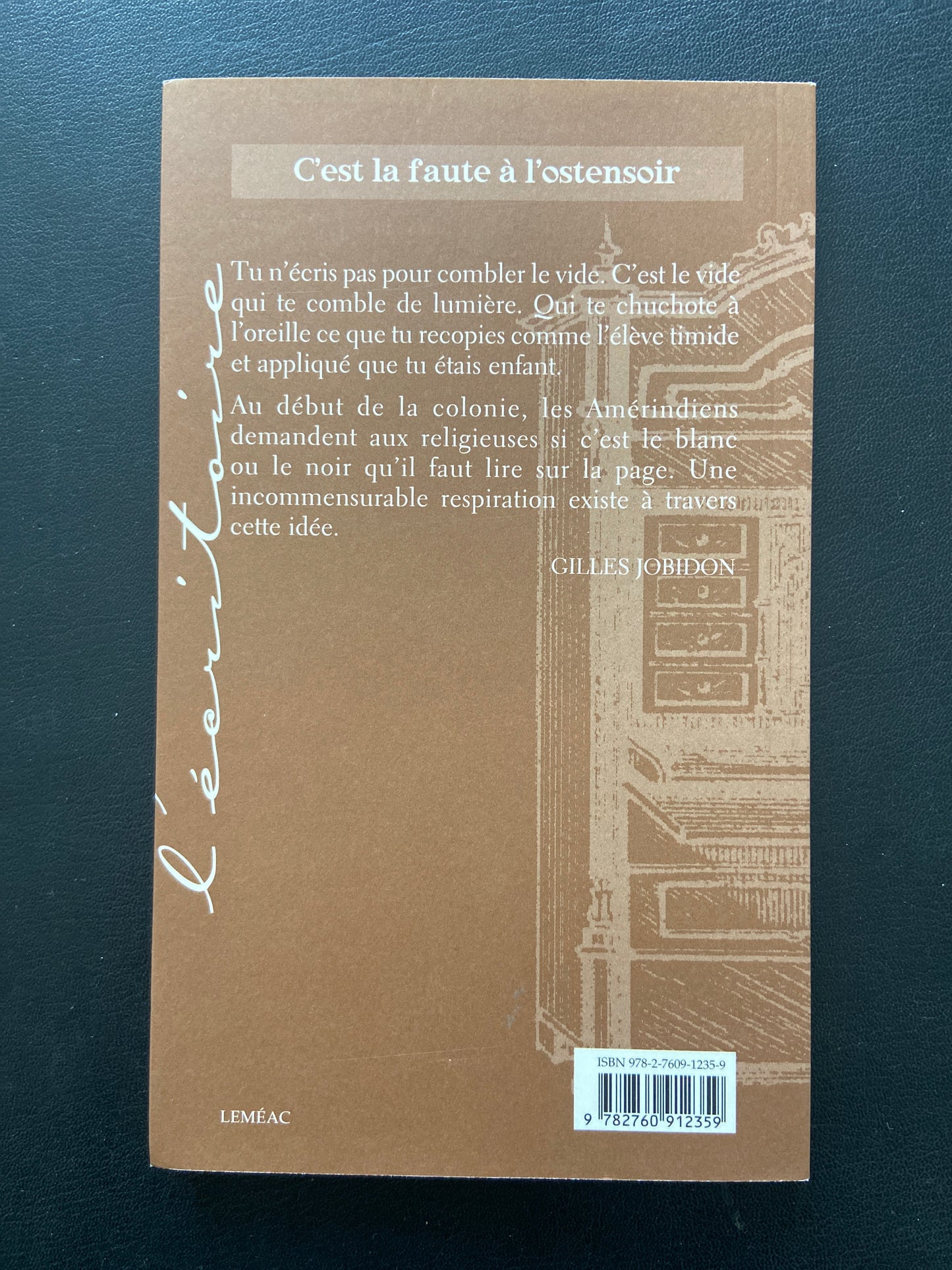 C'EST LA FAUTE À L'OSTENTOIR