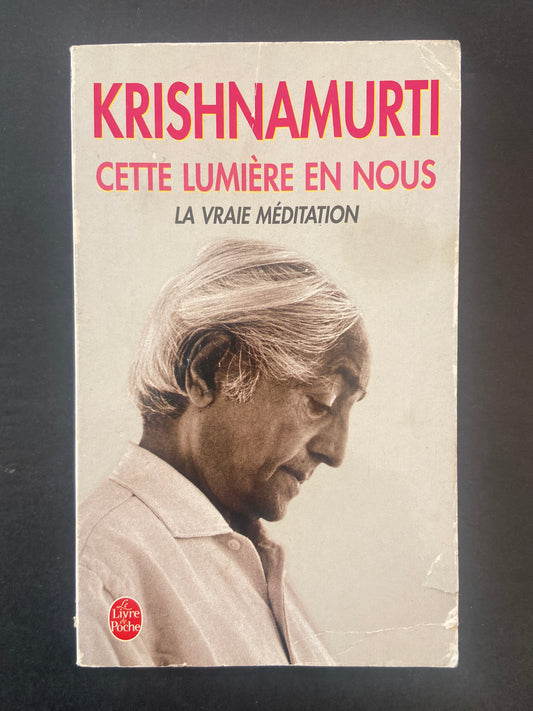 CETTE LUMIÈRE EN NOUS : LA VRAIE MÉDITATION