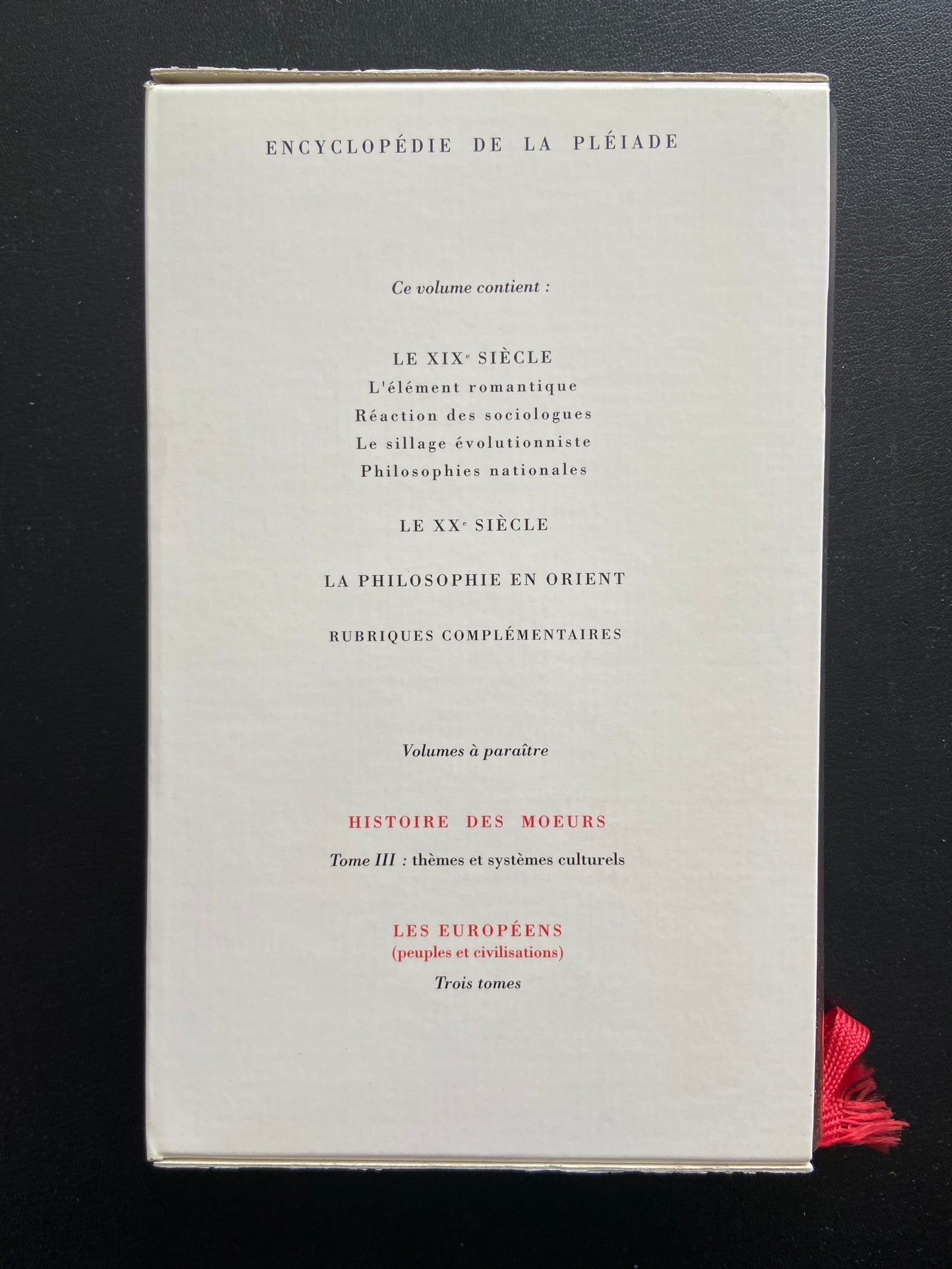 HISTOIRE DE LA PHILOSOPHIE - TOME 3