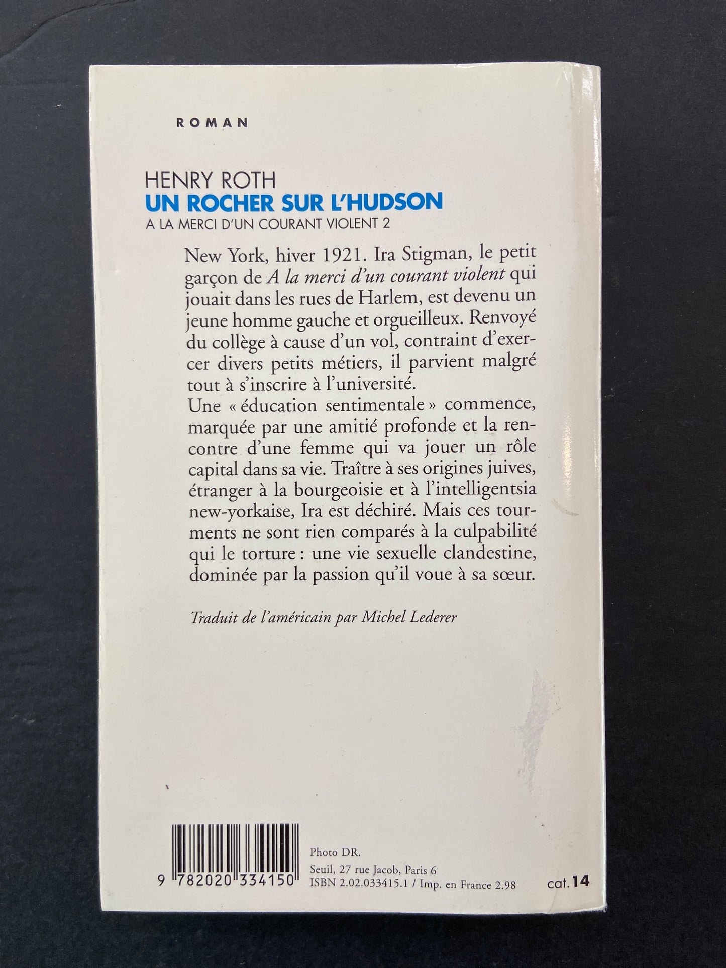 À LA MERCI D'UN COURANT VIOLENT - TOME 02 - UN ROCHER SUR L'HUDSON
