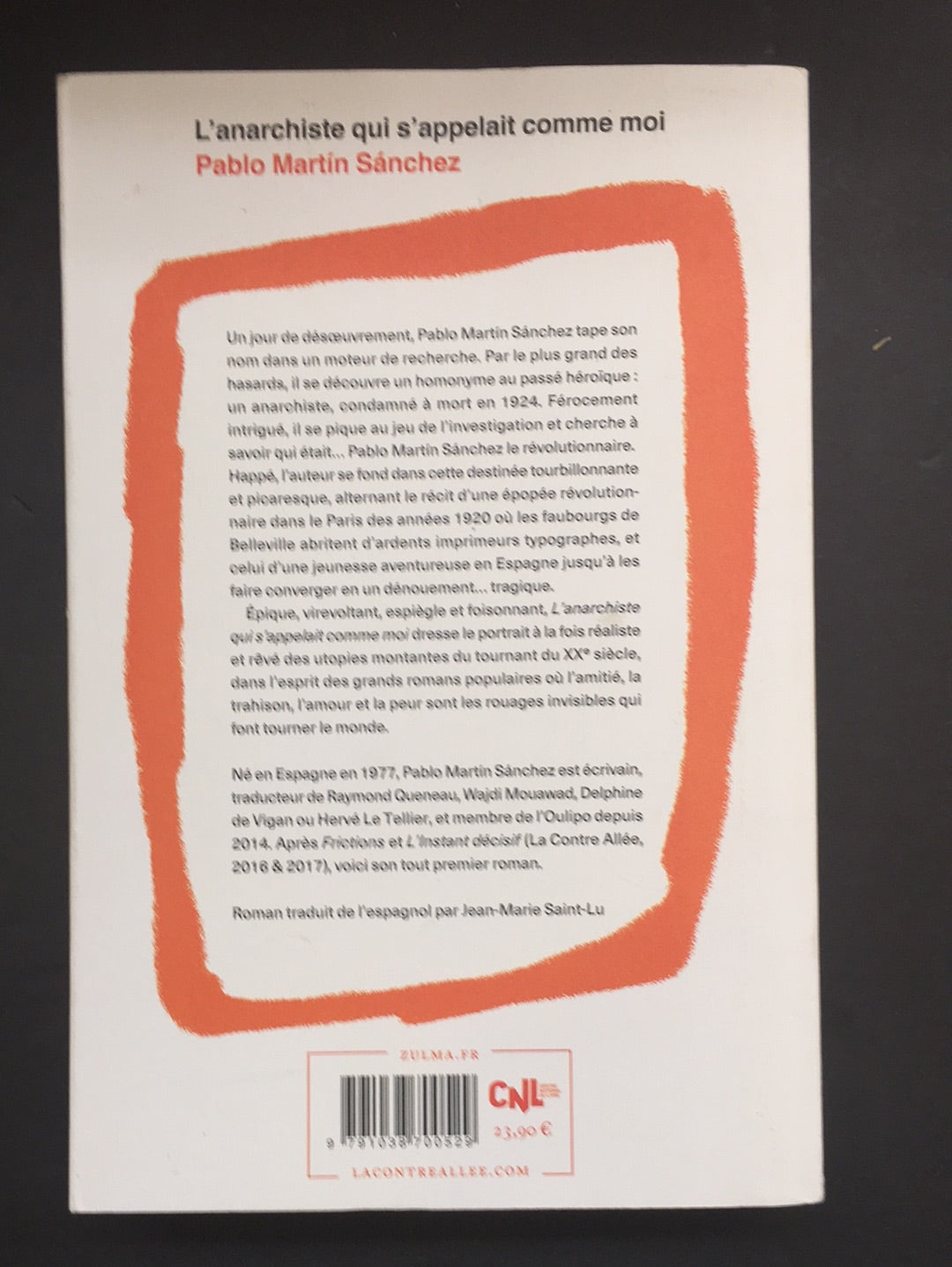 L'ANARCHISTE QUI S'APPELLAIT COMME MOI