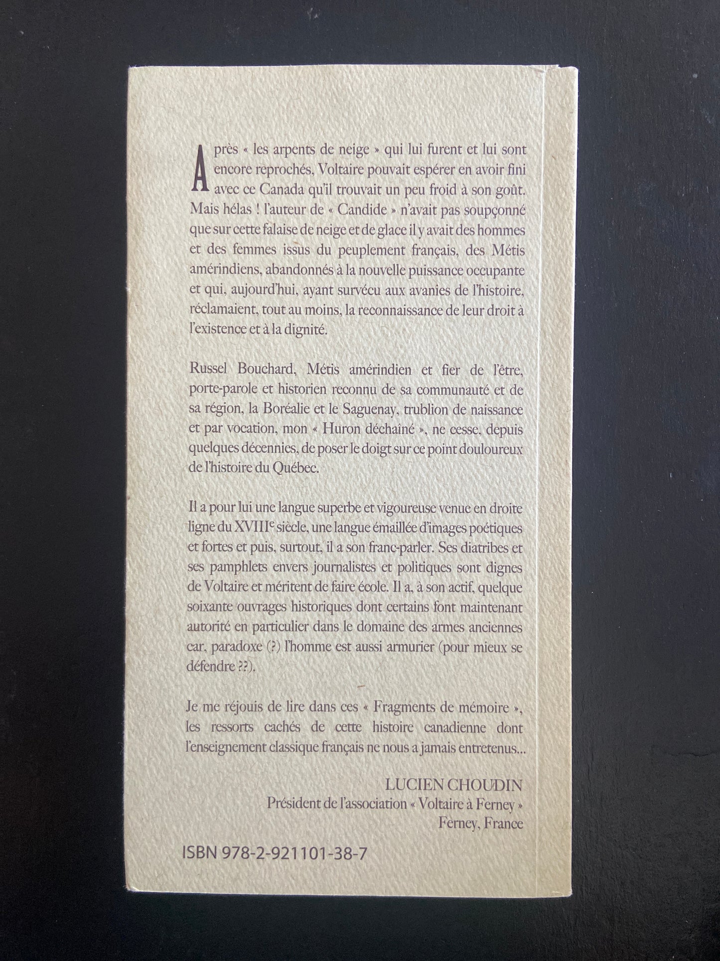 FRAGMENTS DE MÉMOIRE