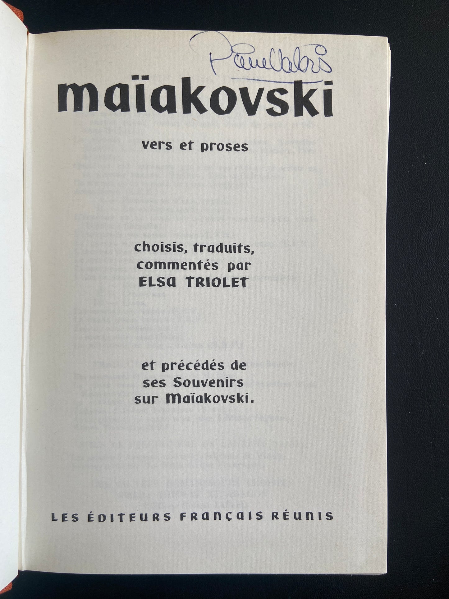 VERS ET PROSES