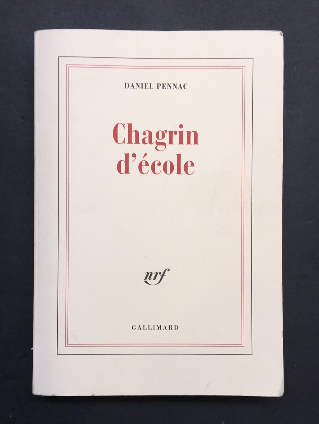 CHAGRIN D'ÉCOLE