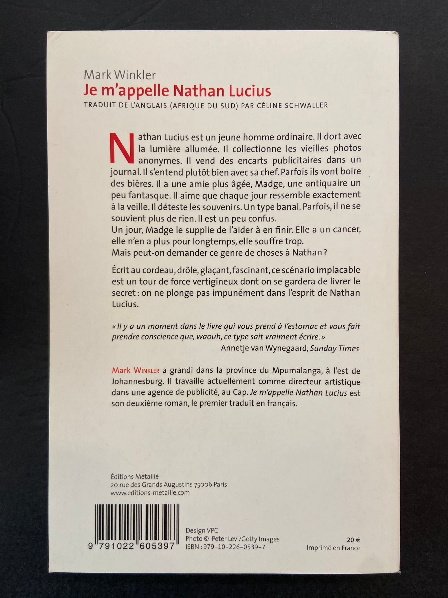 JE M'APPELLE NATHAN LUCIUS