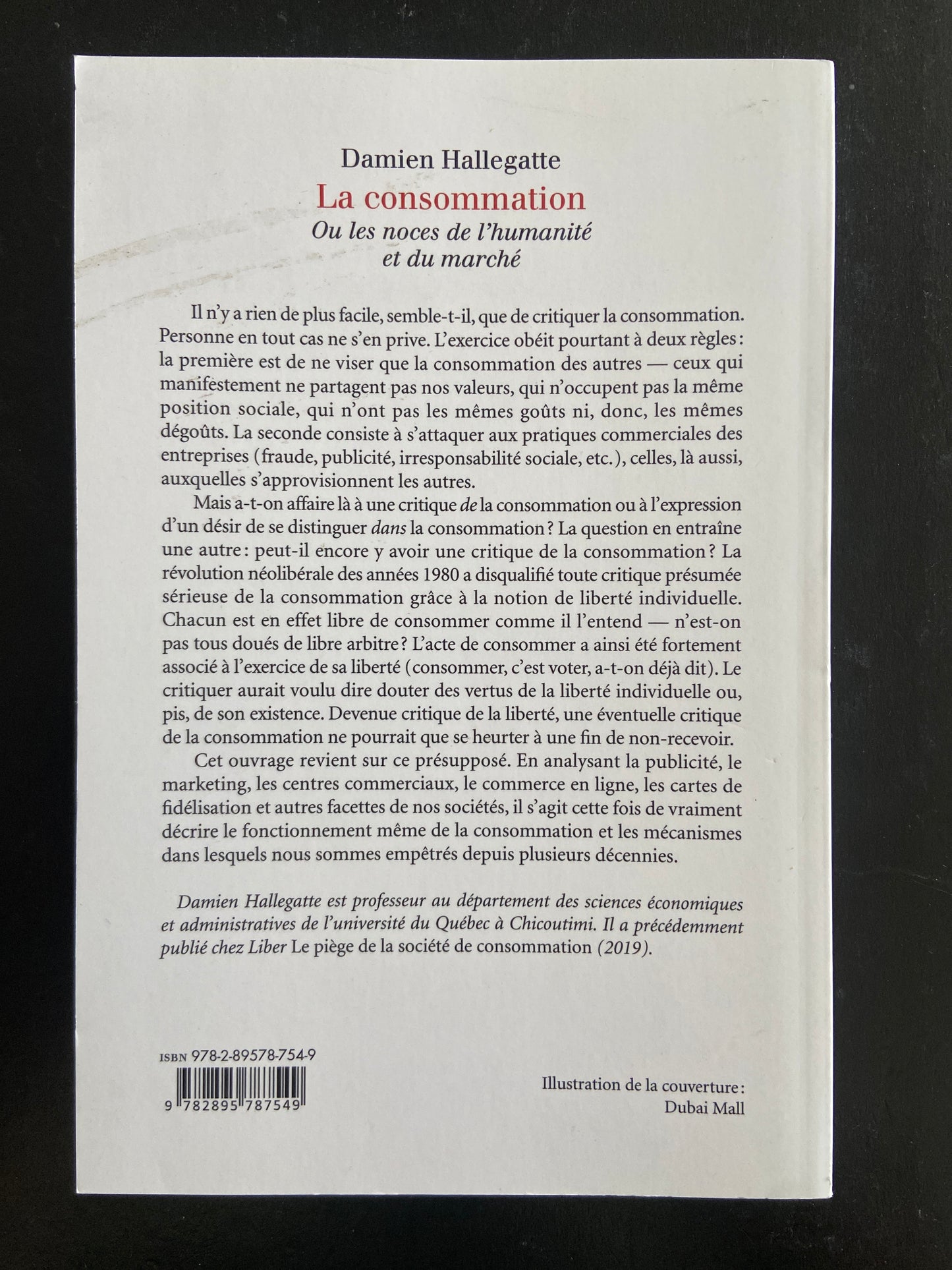 LA CONSOMMATION OU LES NOCES DE L'HUMANITÉ ET DU MARCHÉ