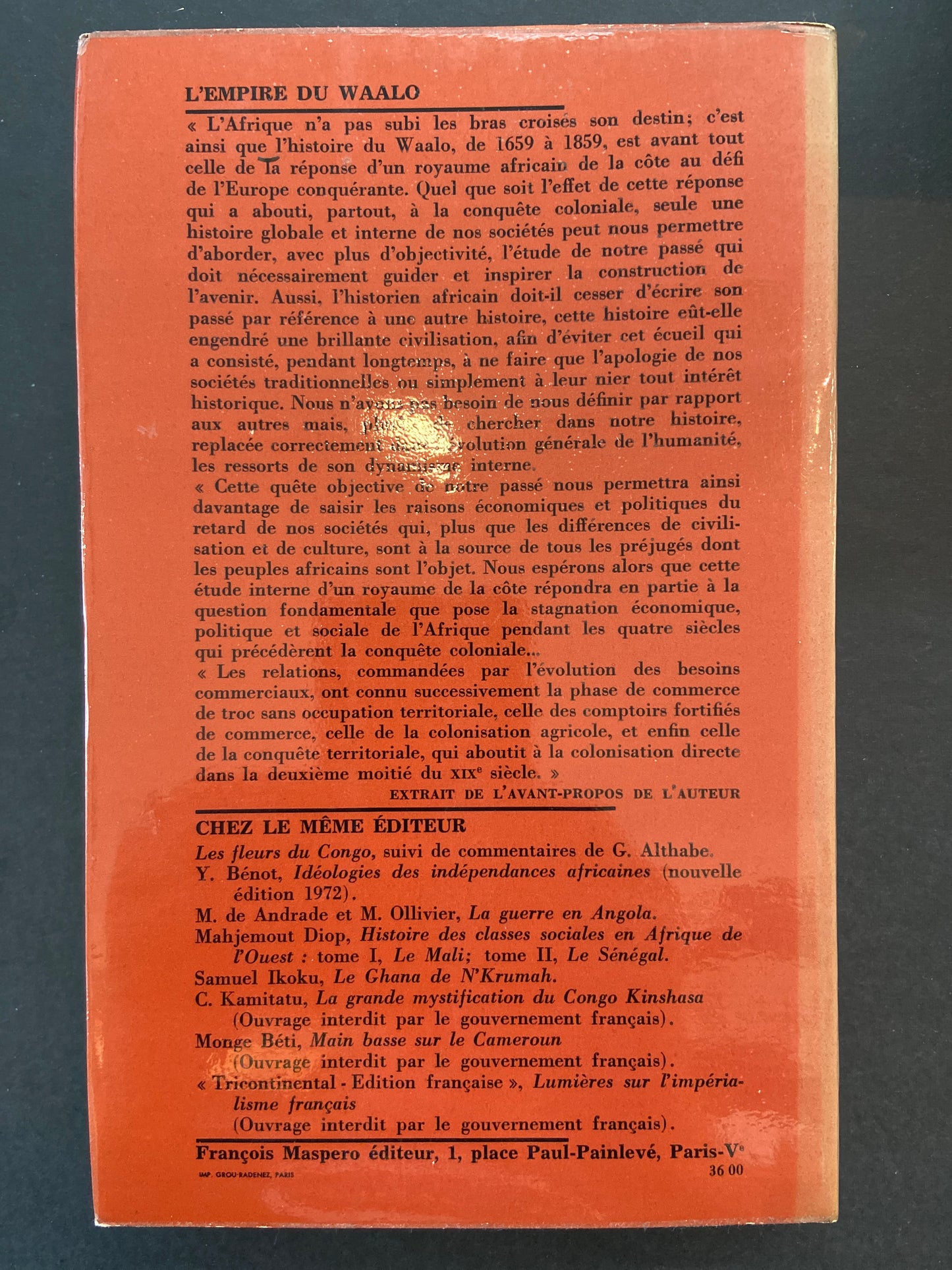 LE ROYAUME DE WAALO - LE SÉNÉGAL AVANT LA CONQUÊTE