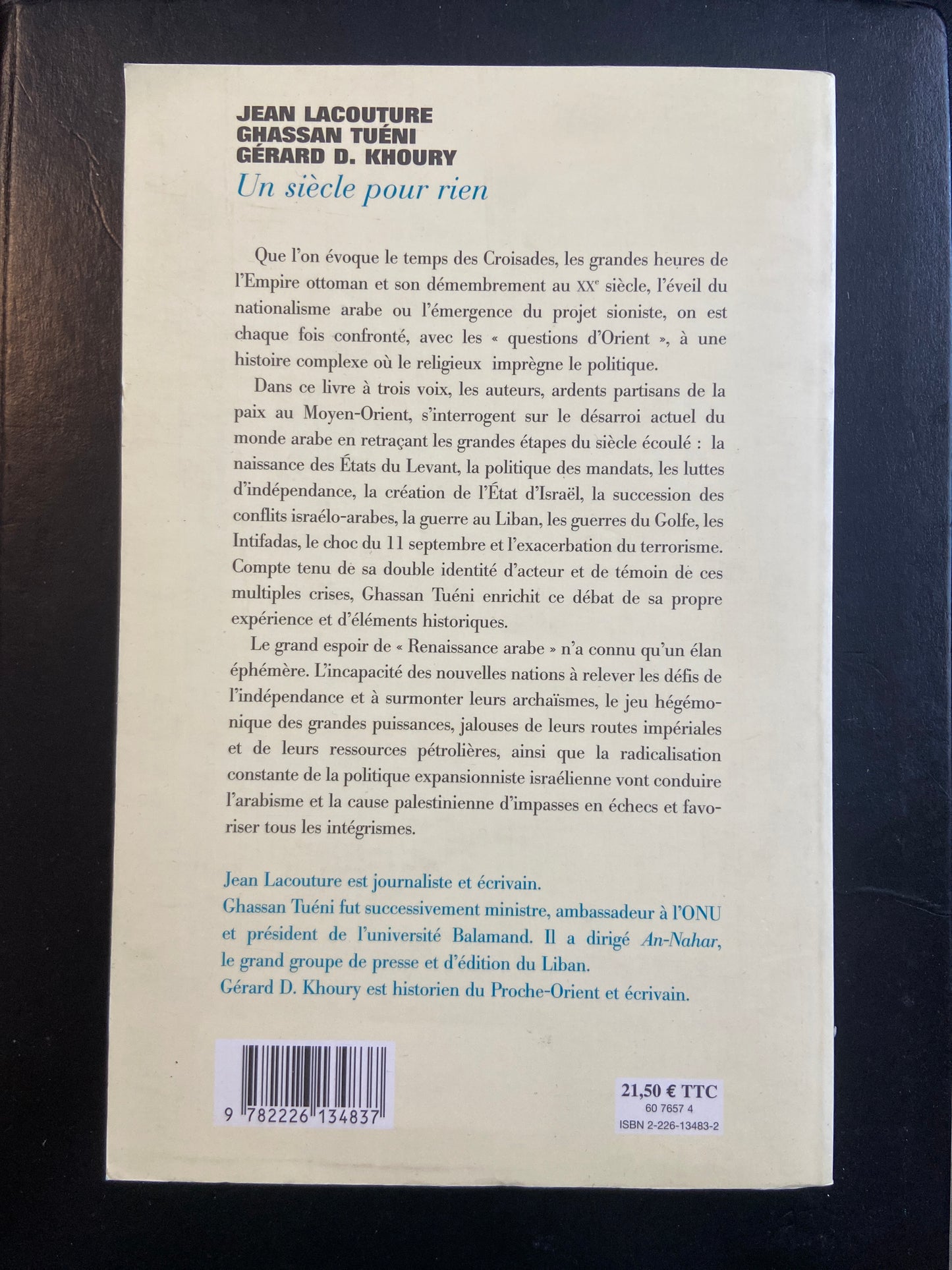 UN SIÈCLE POUR RIEN