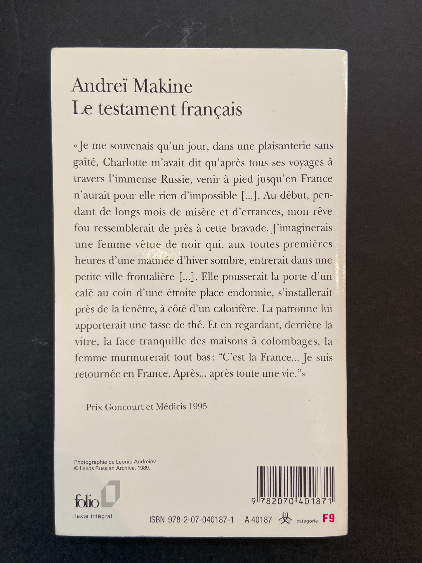 LE TESTAMENT FRANÇAIS