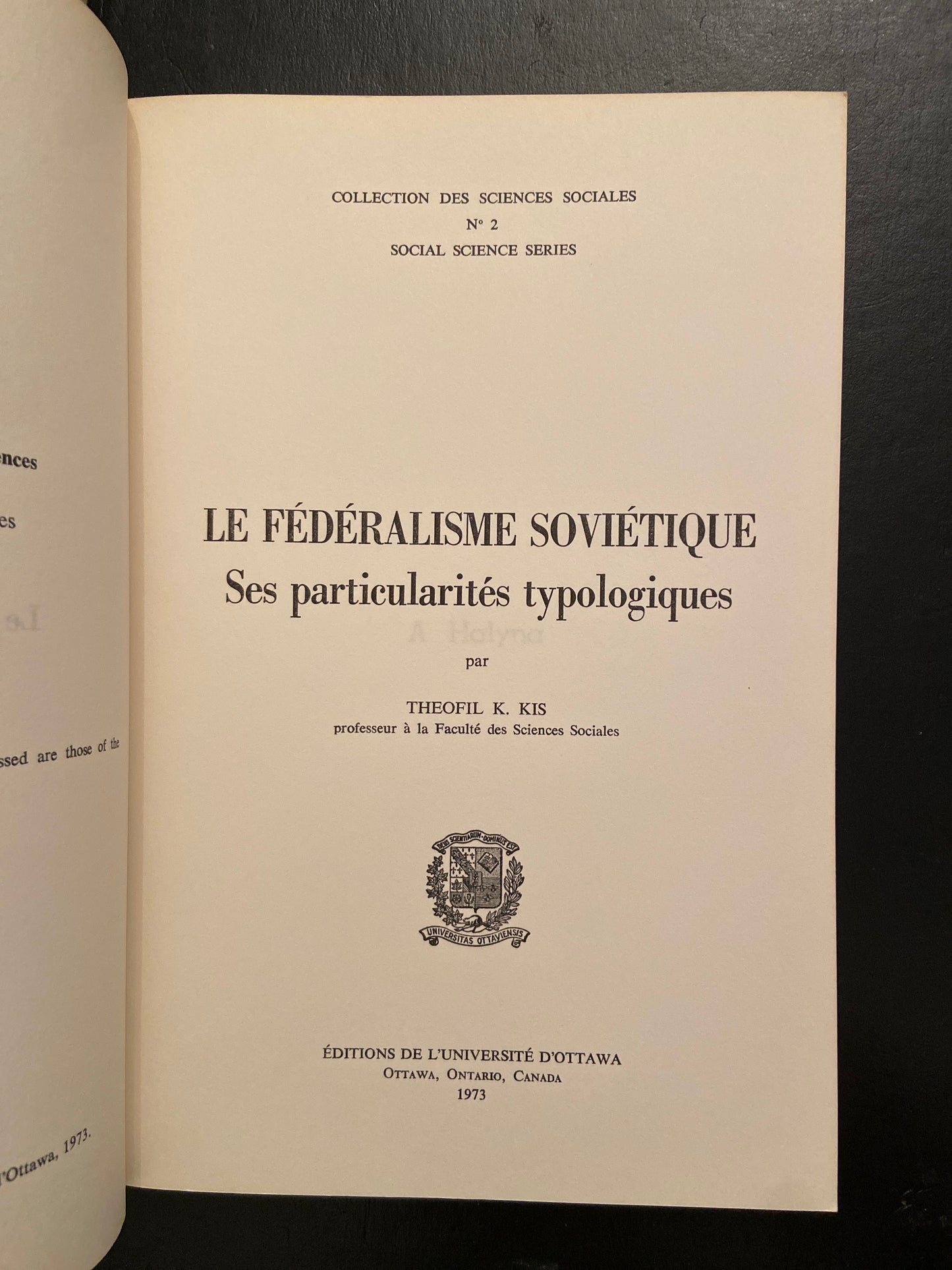 LE FÉDÉRALISME SOVIÉTIQUE - SES PARTICULARITÉS TYPOLOGIQUES