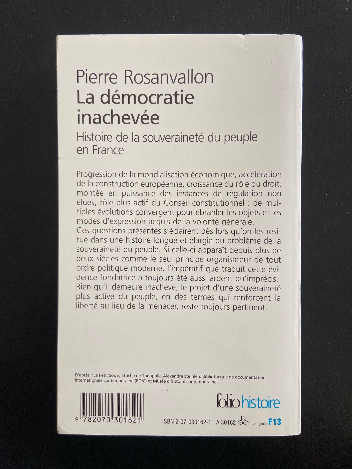 LA DÉMOCRATIE INACHEVÉE