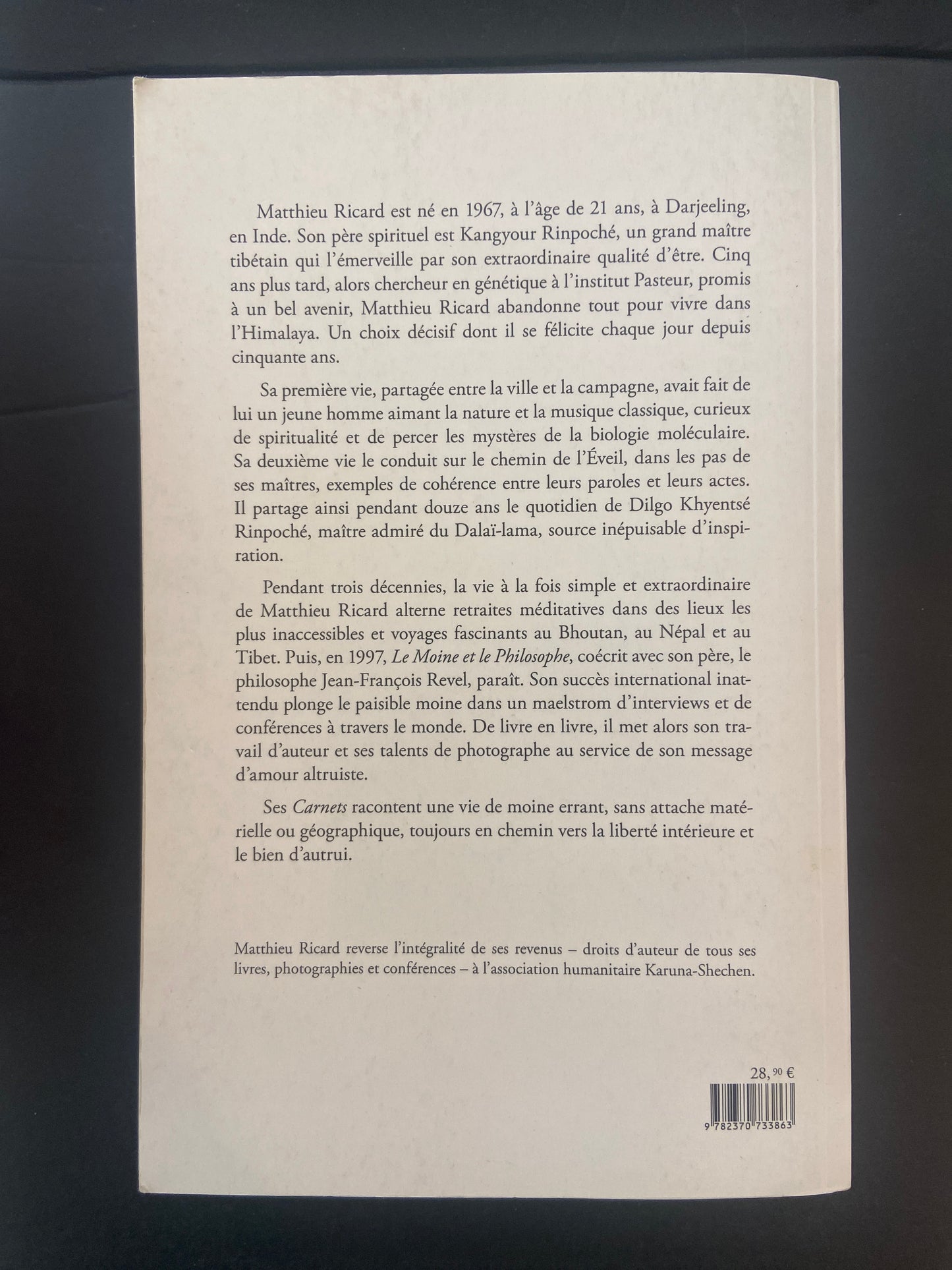 CARNETS D'UN MOINE ERRANT - MÉMOIRES