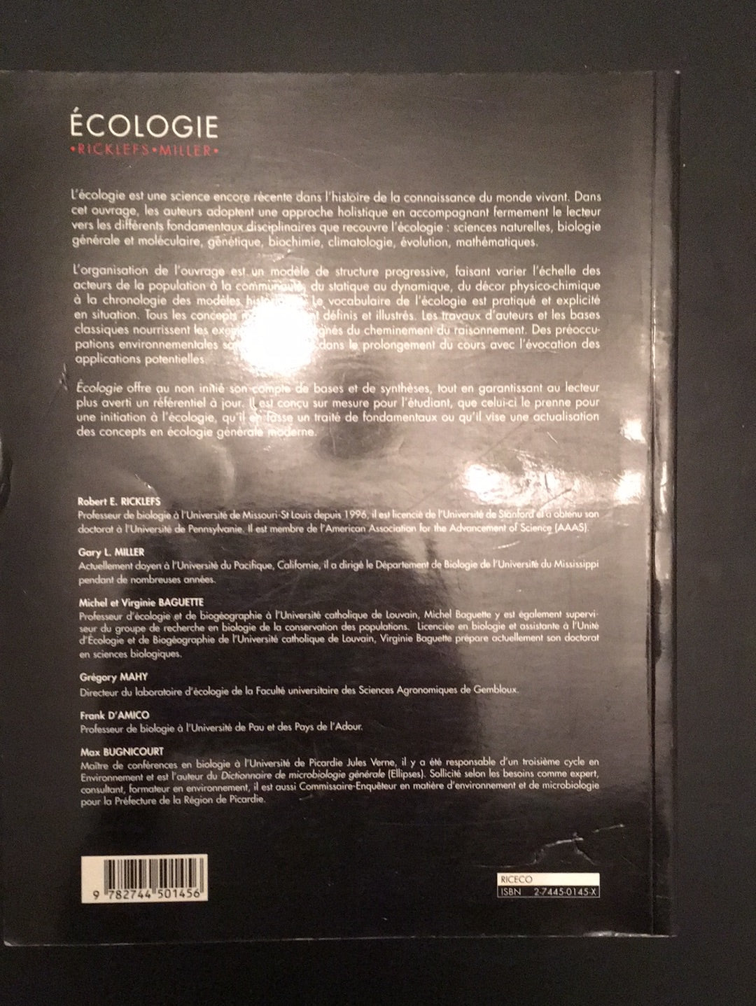 ÉCOLOGIE