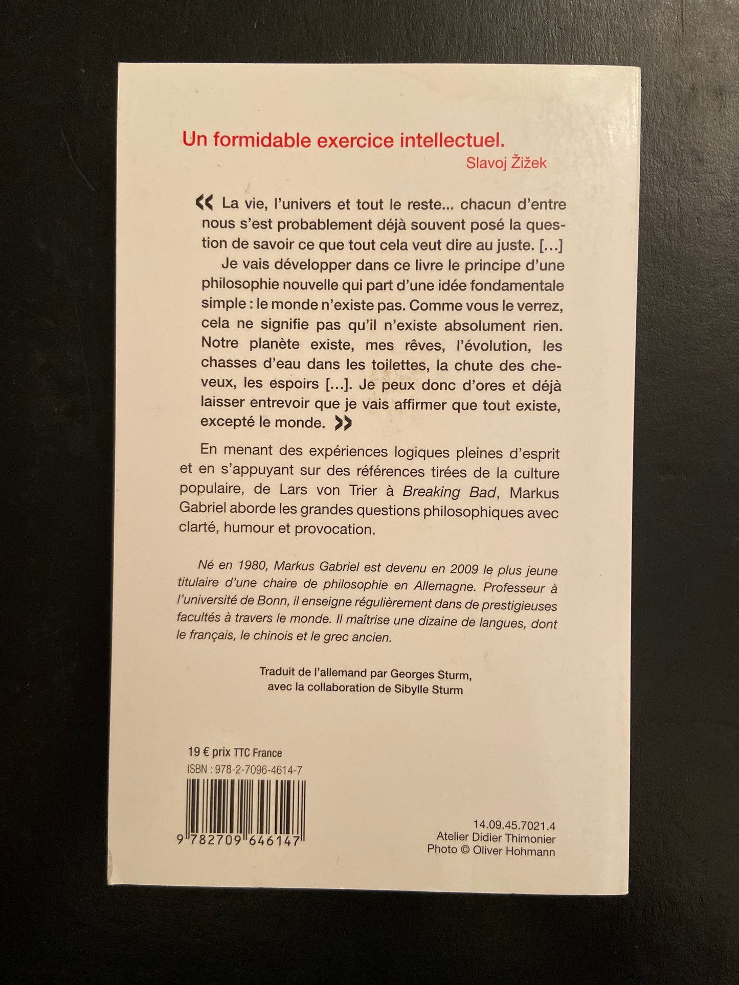 POURQUOI LE MONDE N'EXISTE PAS