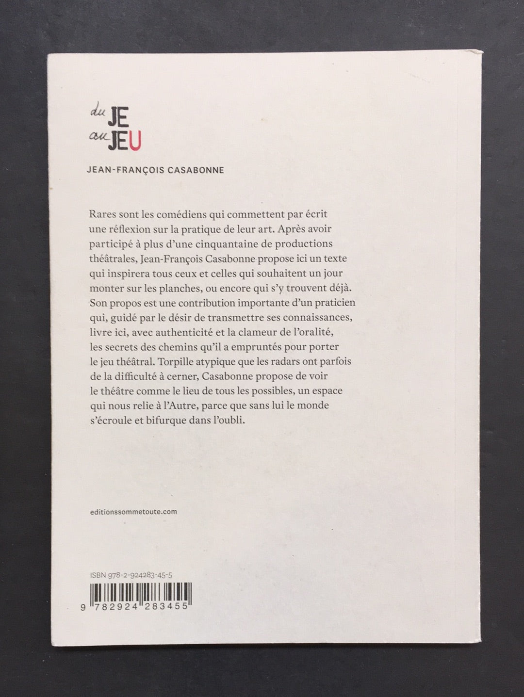 DU JE AU JEU
