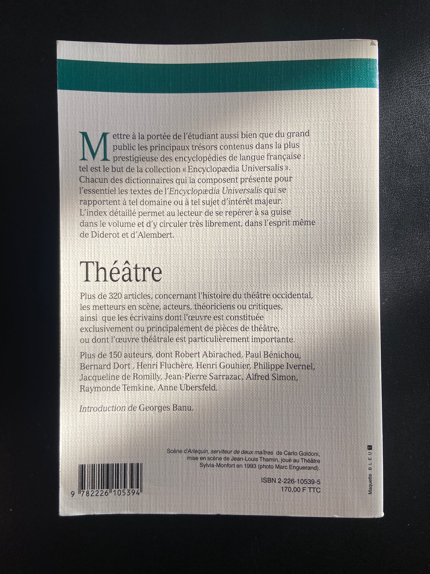 ENCYCLOPAEDIA UNIVERSALIS - DICTIONNAIRE DU THÉÂTRE