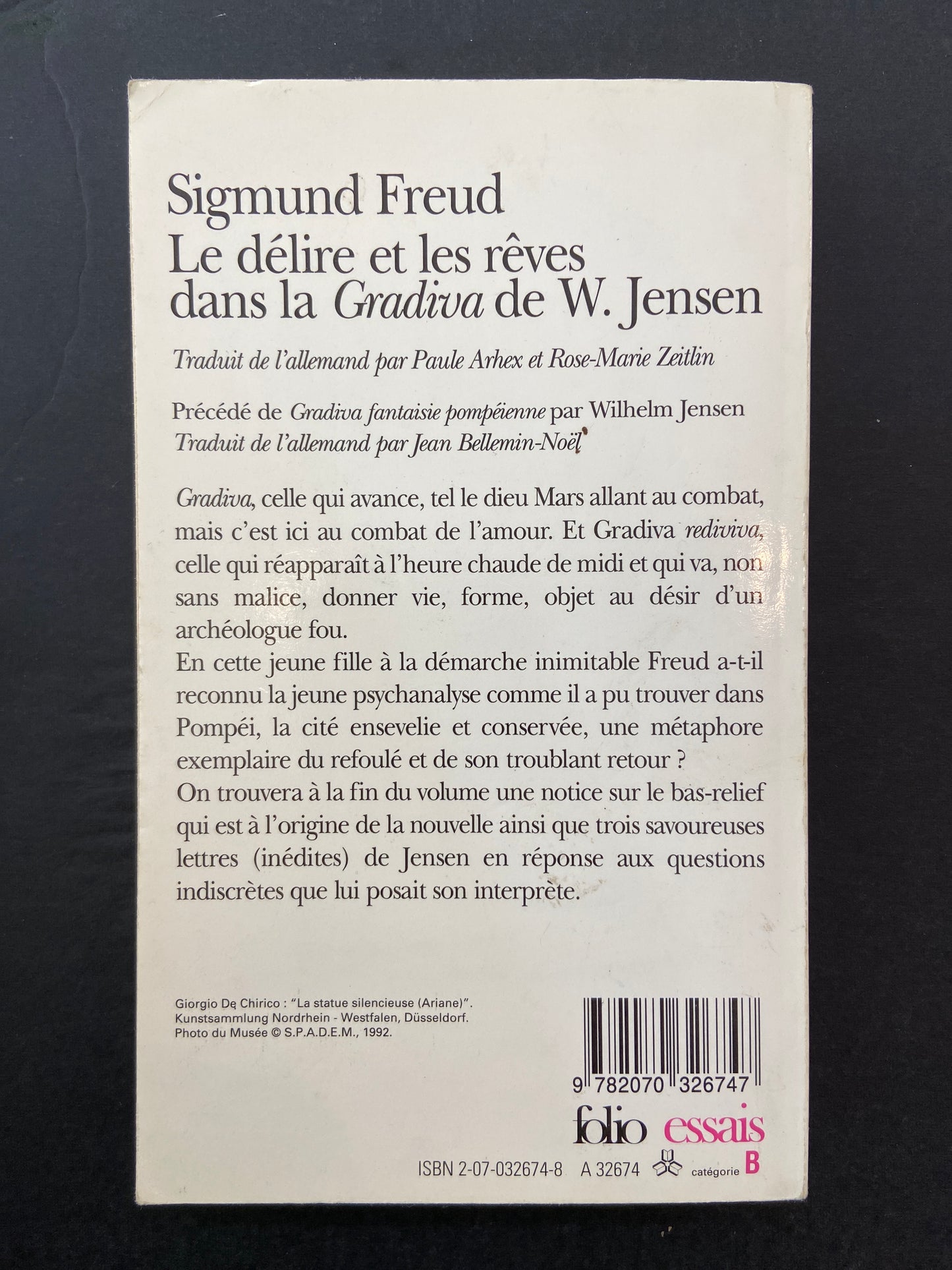LE DÉLIRE ET LES RÊVES DANS LA GRADIVA DE W. JENSEN