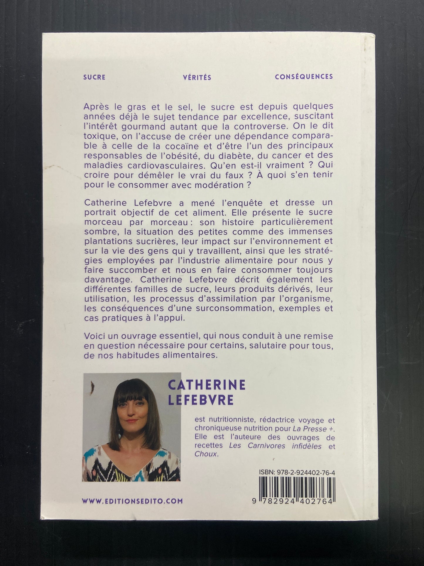 SUCRE - VÉRITÉS ET CONSÉQUENCES