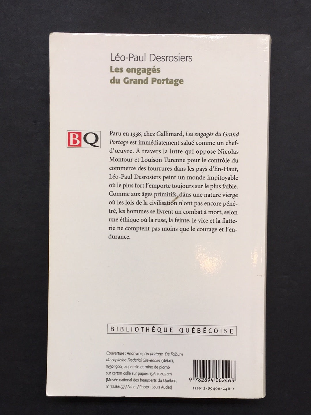 LES ENGAGÉS DU GRAND PORTAGE