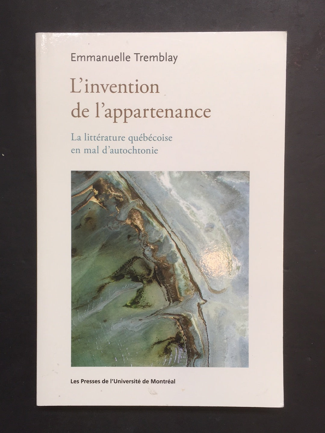 L'INVENTION DE L'APPARTENANCE - LA LITTÉRATURE QUÉBÉCOISE EN MAL D'AUTOCHTONIE