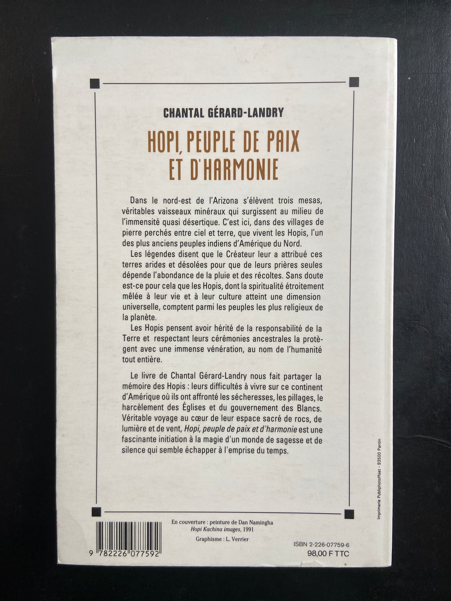 HOPI PEUPLE DE PAIX ET D'HARMONIE
