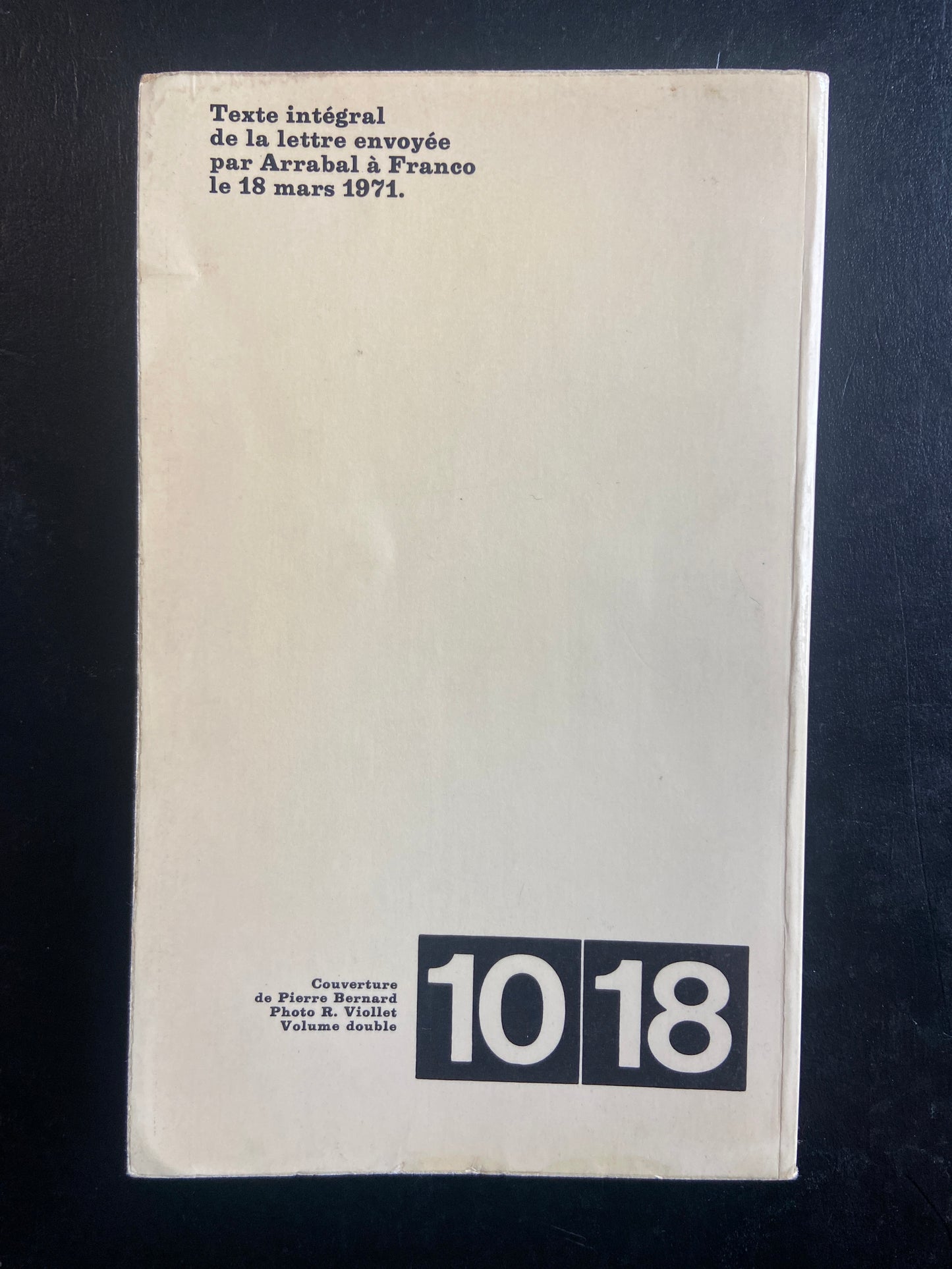 LETTRE AU GÉNÉRAL FRANCO