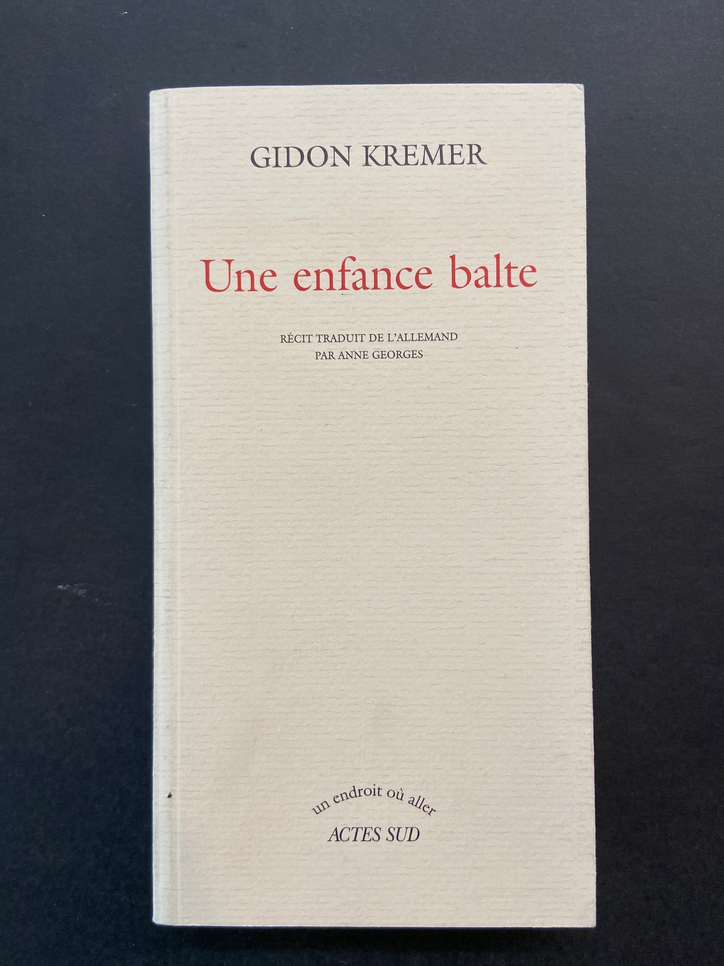 UNE ENFANCE BALTE