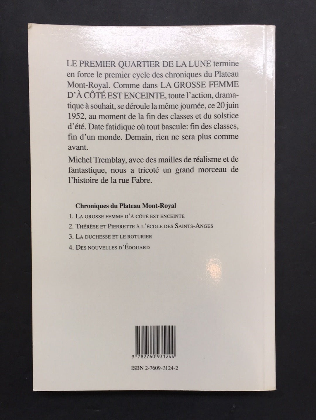 LE PREMIER QUARTIER DE LA LUNE