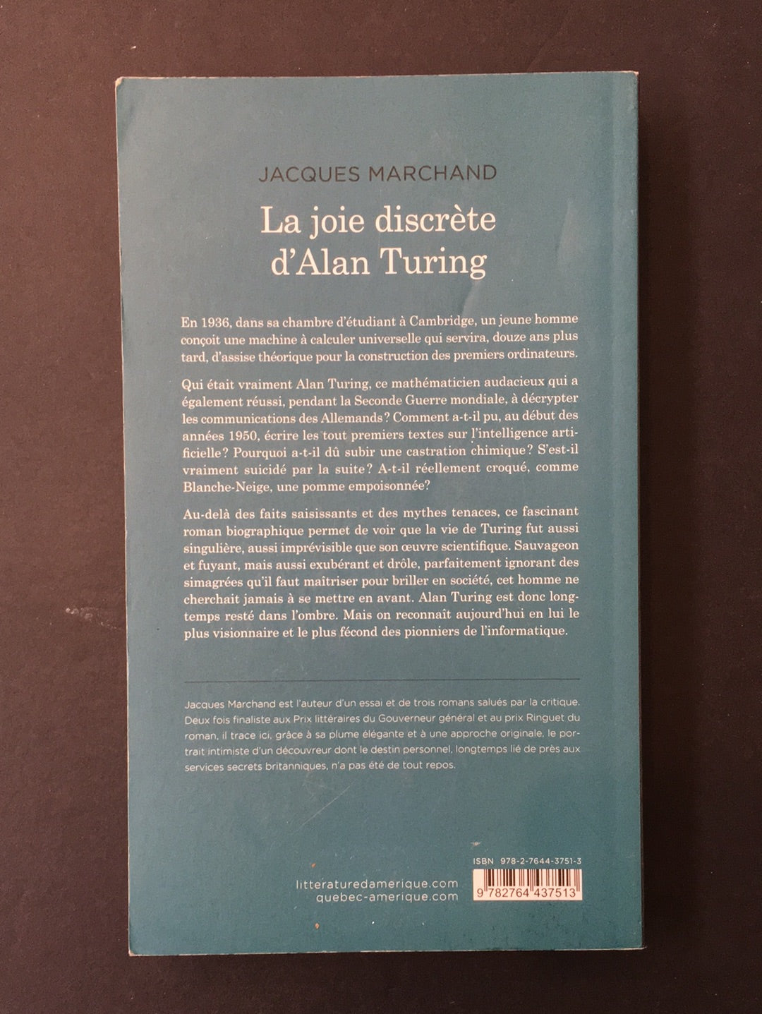 LA JOIE DISCRÈTE D'ALAN TURING