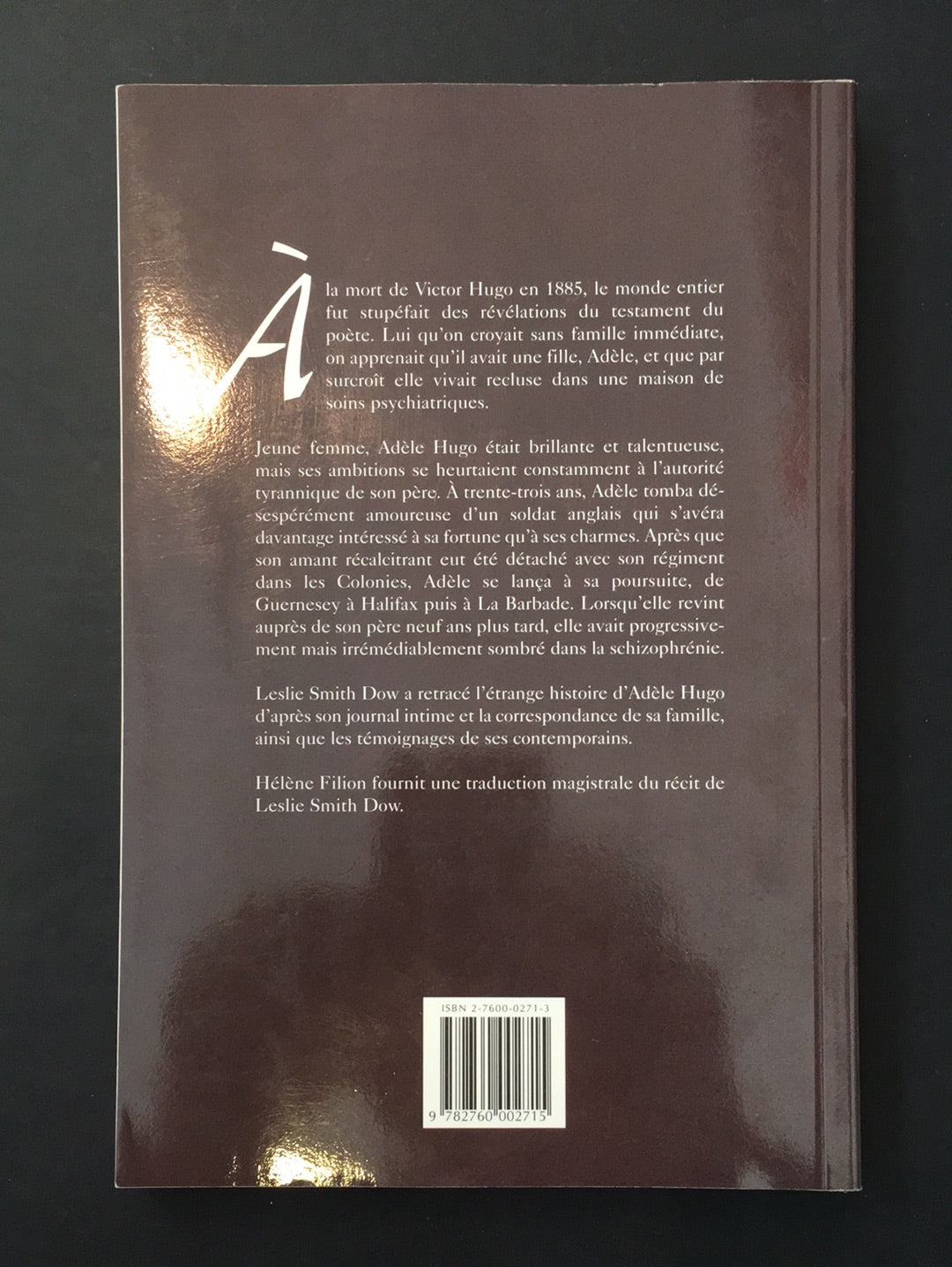 ADÈLE HUGO LA MISERABLE
