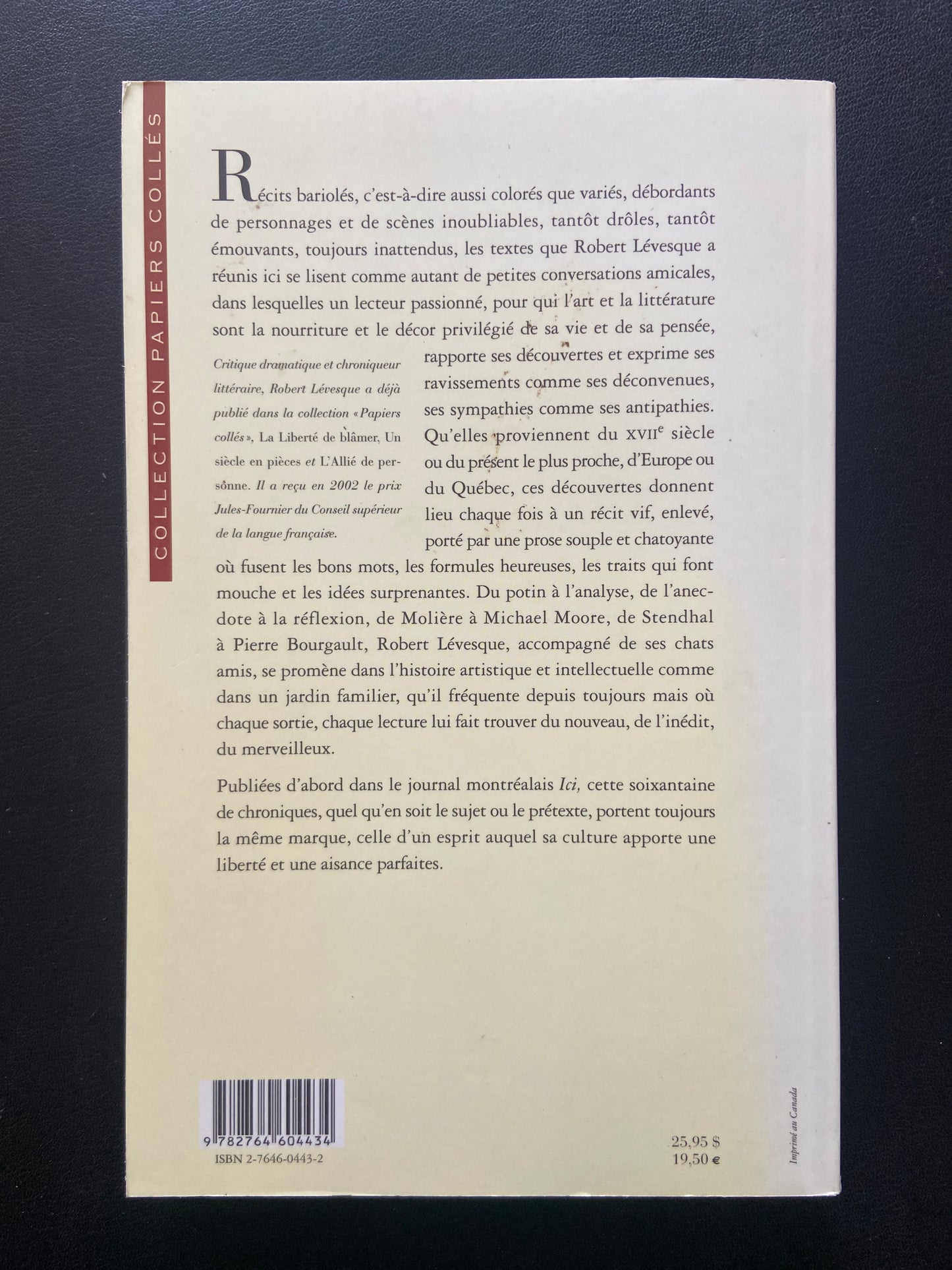 RÉCITS BARIOLÉS