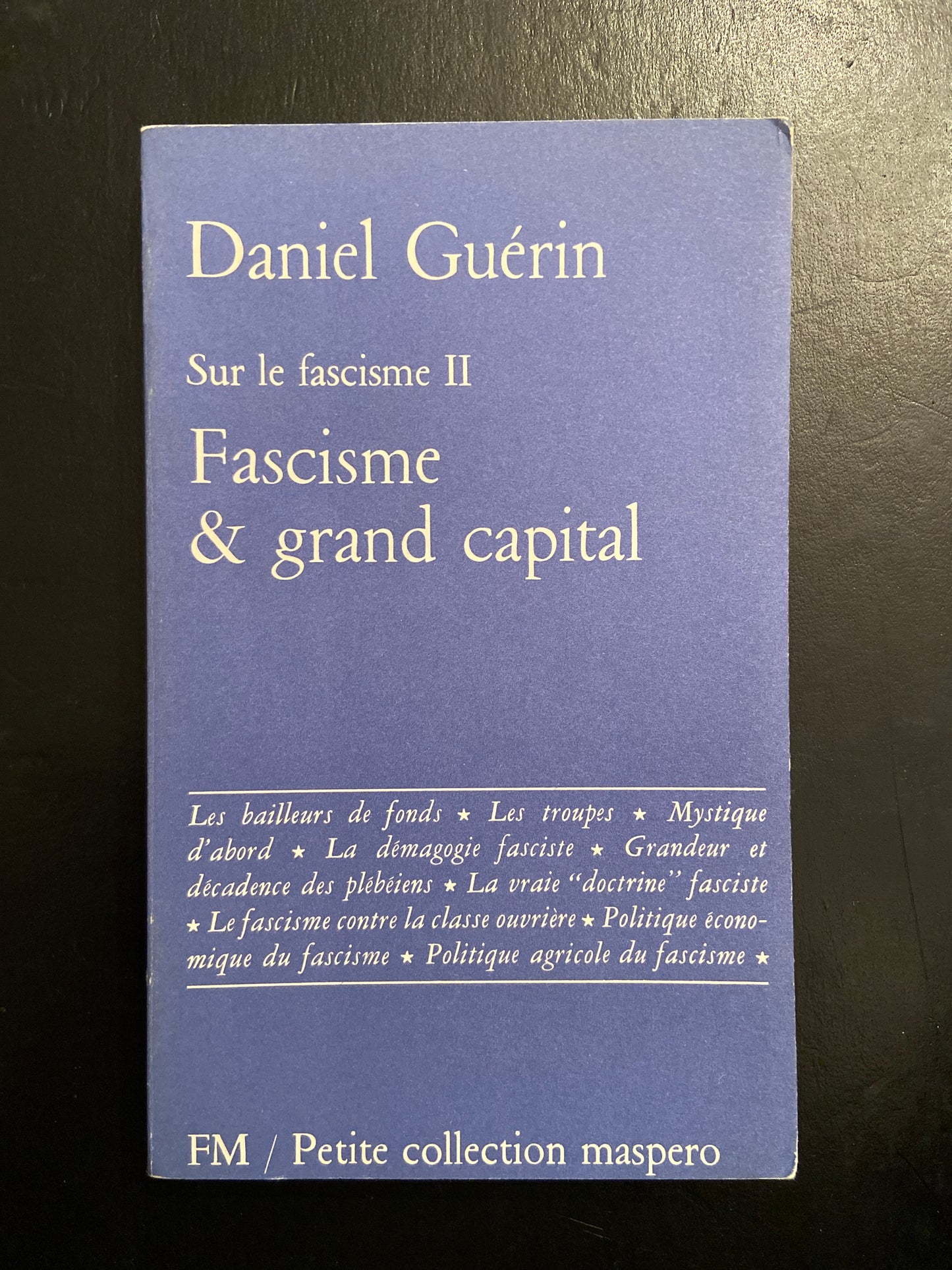 SUR LE FASCISME - 2 TOMES