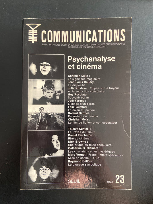 COMMUNICATIONS - 23 - PSYCHANALYSE ET CINÉMA