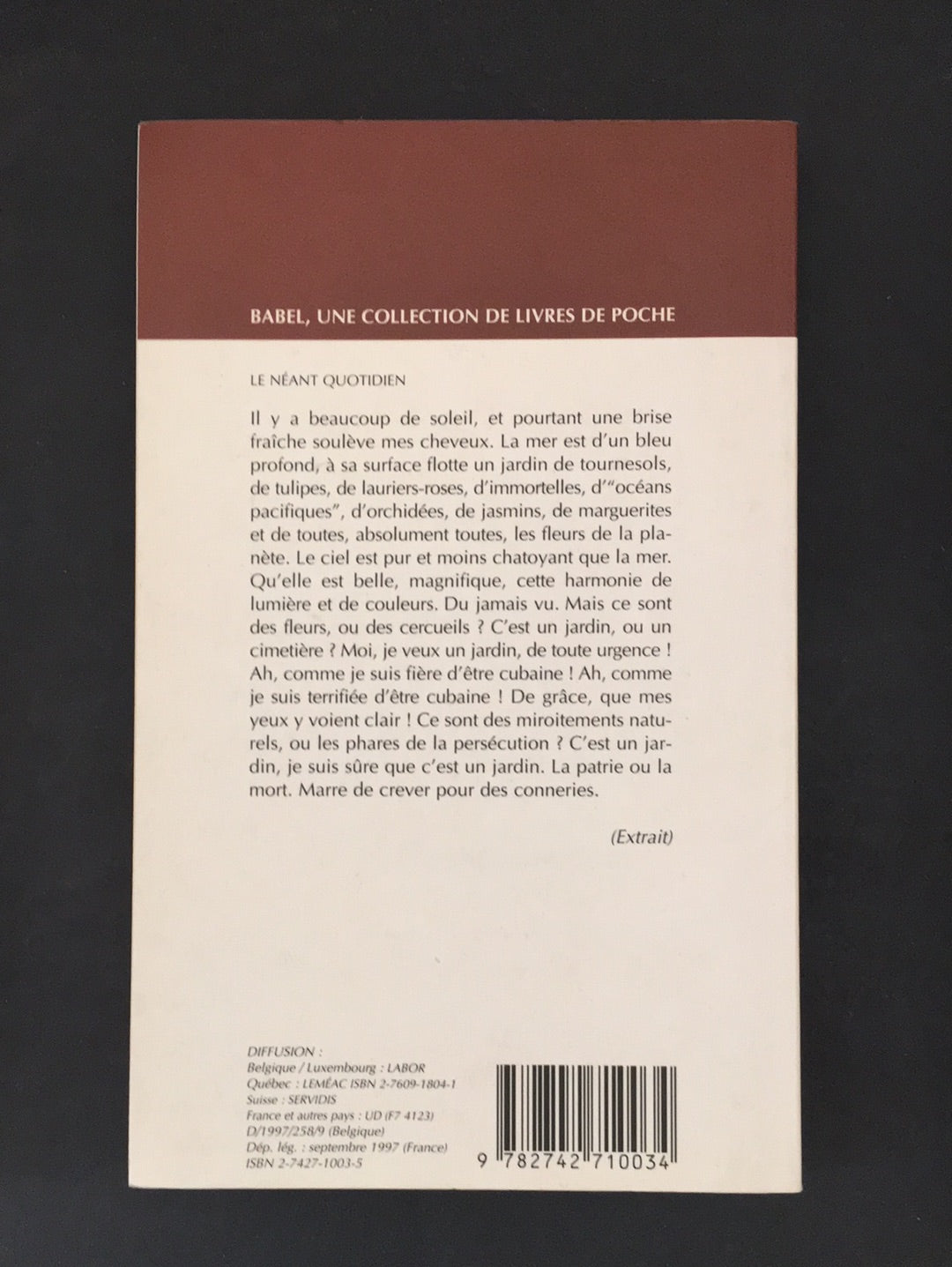 LE NÉANT QUOTIDIEN