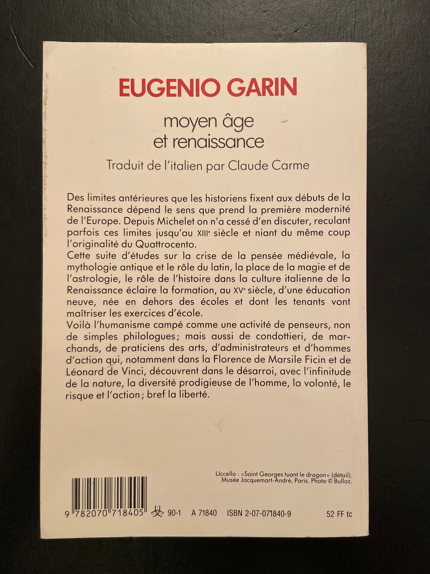MOYEN ÂGE ET RENAISSANCE