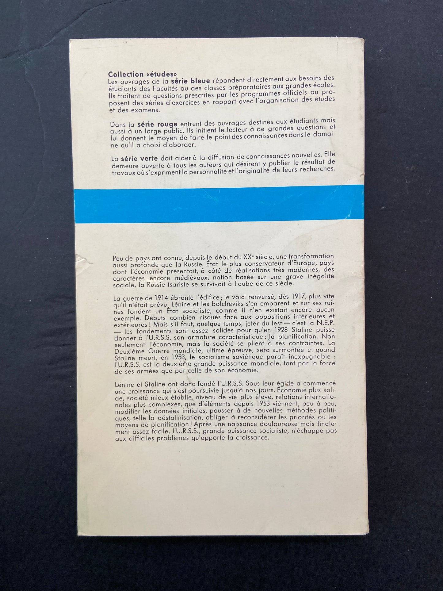 NAISSANCE ET CROISSANCE DE L'U.R.S.S.